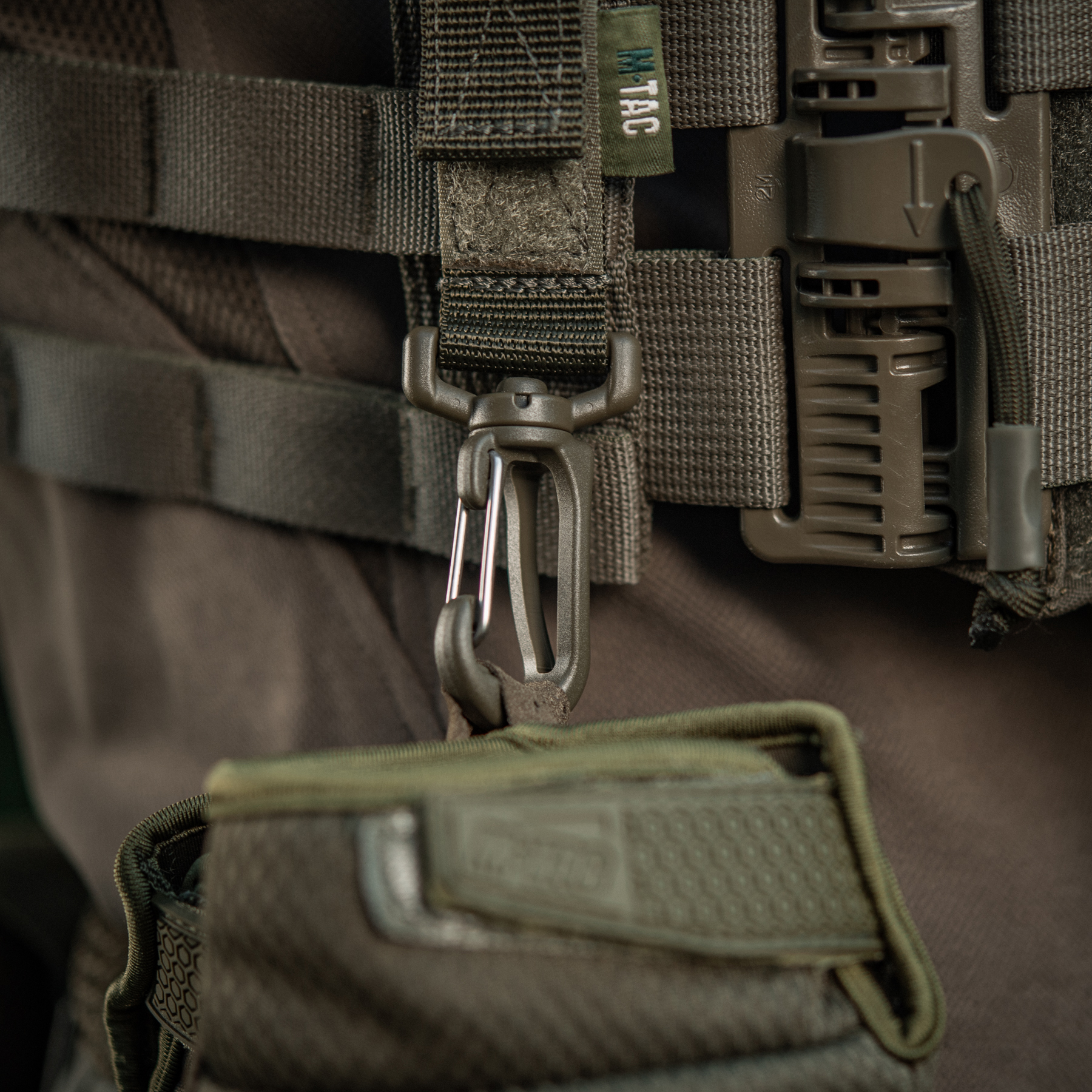 M-Tac крепление с карабином Ranger Green — 13