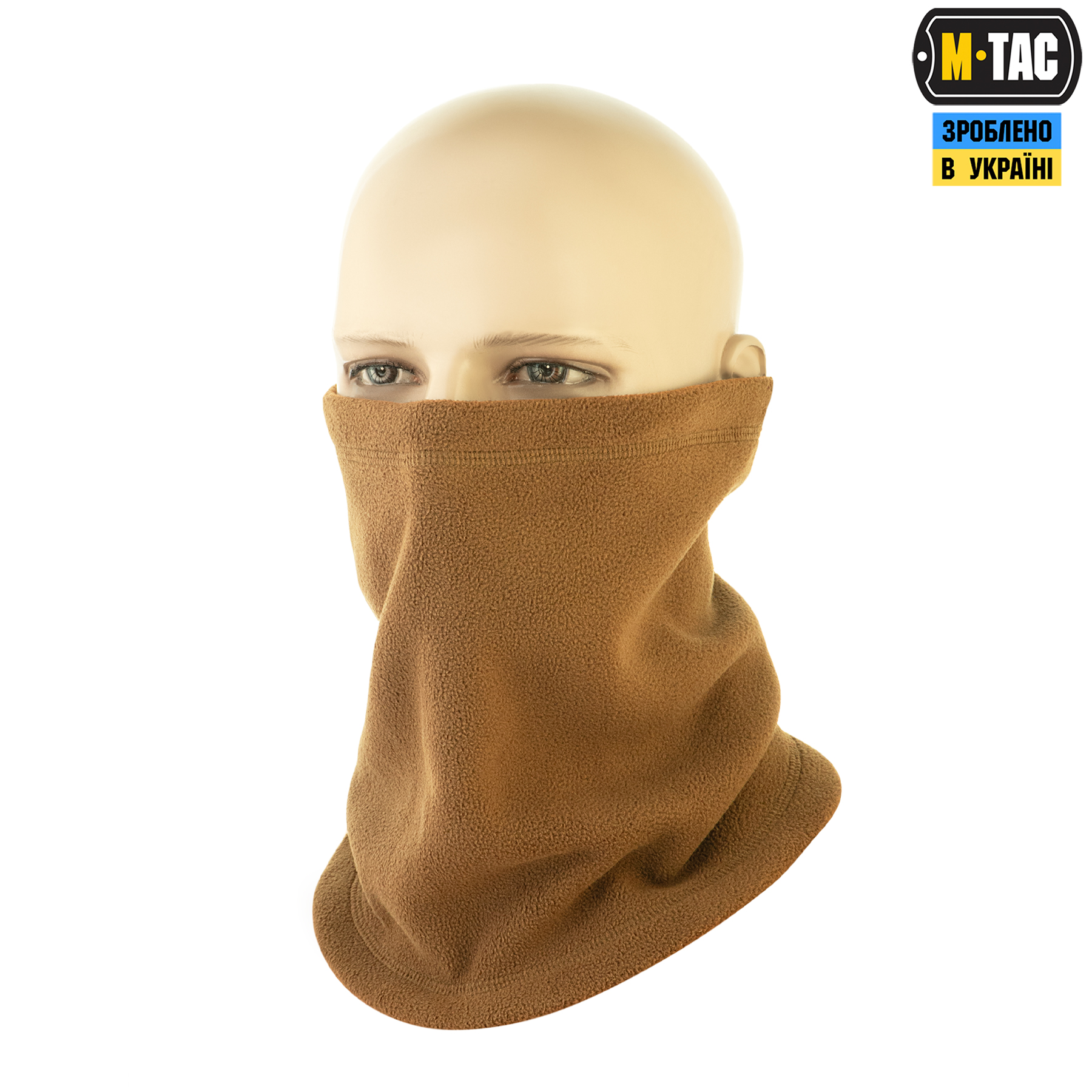 M-Tac шарф-труба Elite короткий с затяжкой флис (320г/м2) Coyote Brown — 2