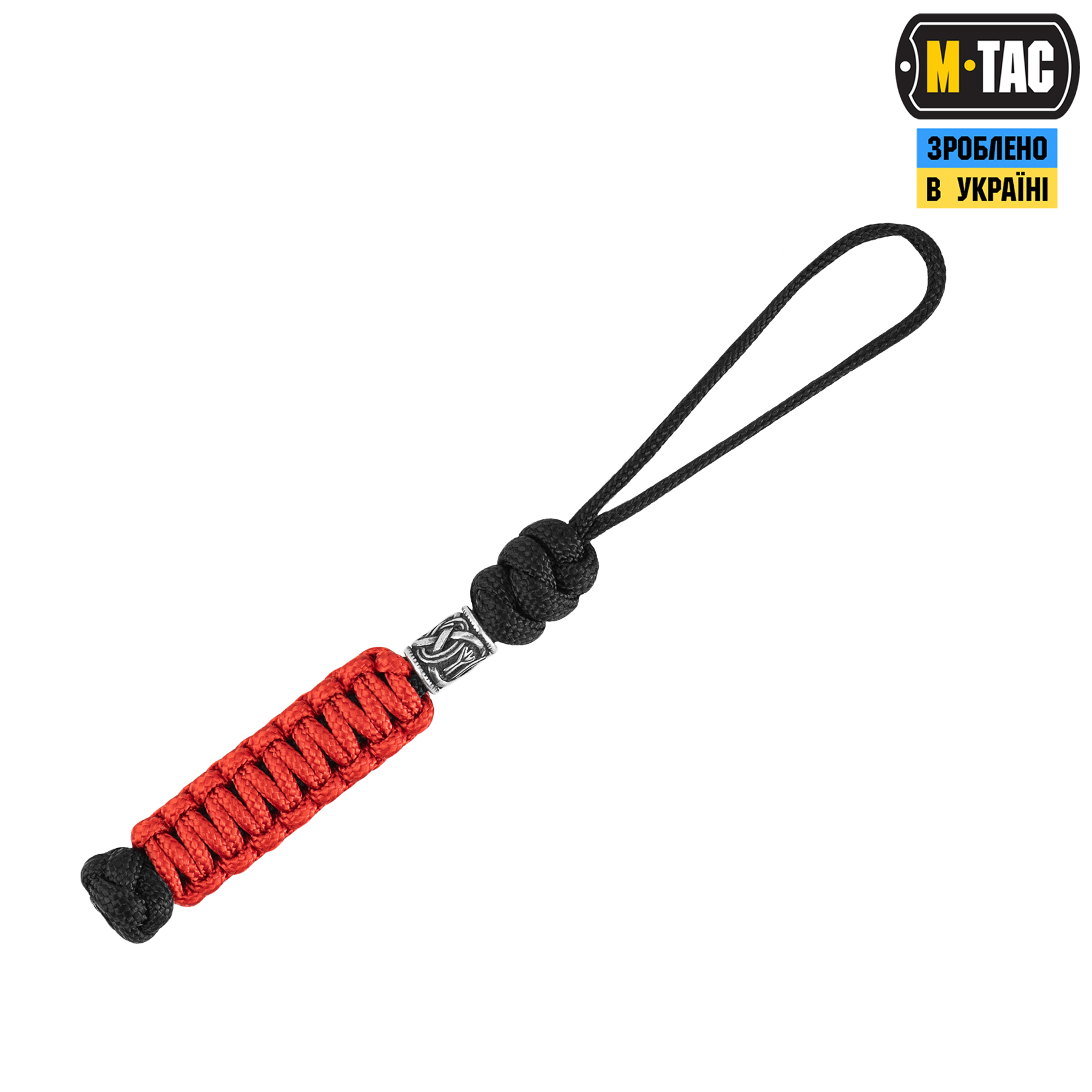 M-Tac темляк Loopy Snake Scandinavian Silver Black&Red — 2