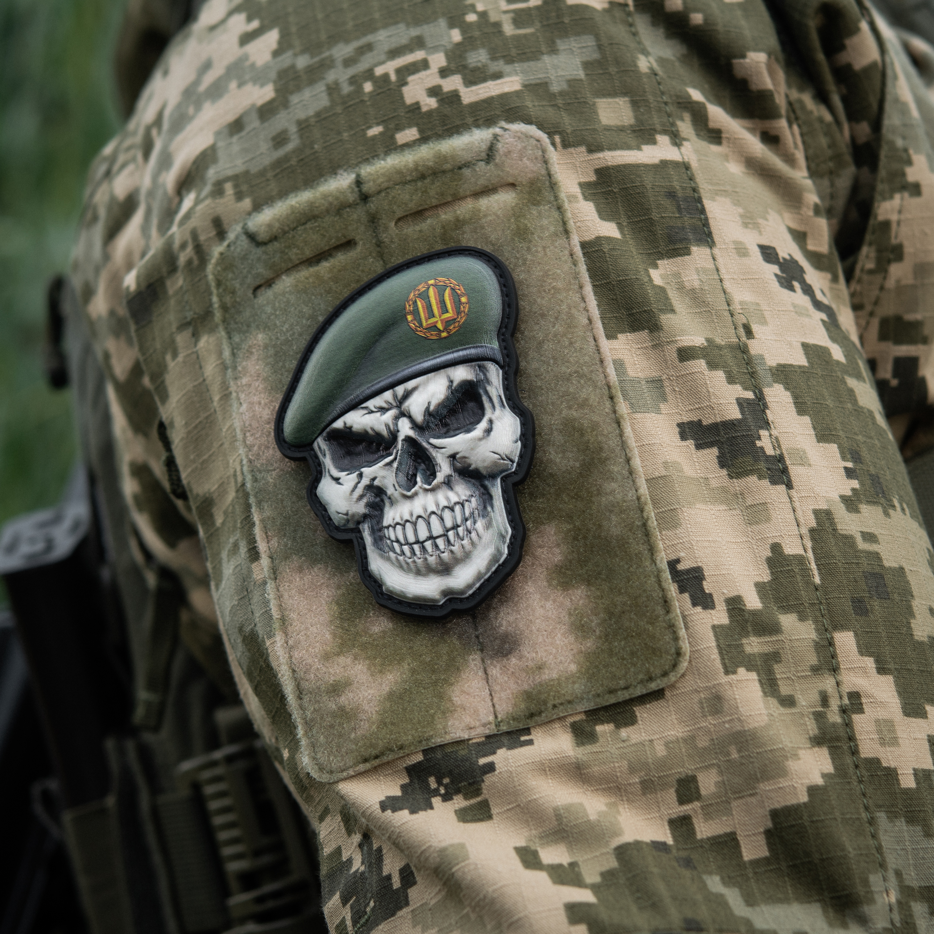 Нашивка Череп у береті (загальний Сухопутних військ) — 6