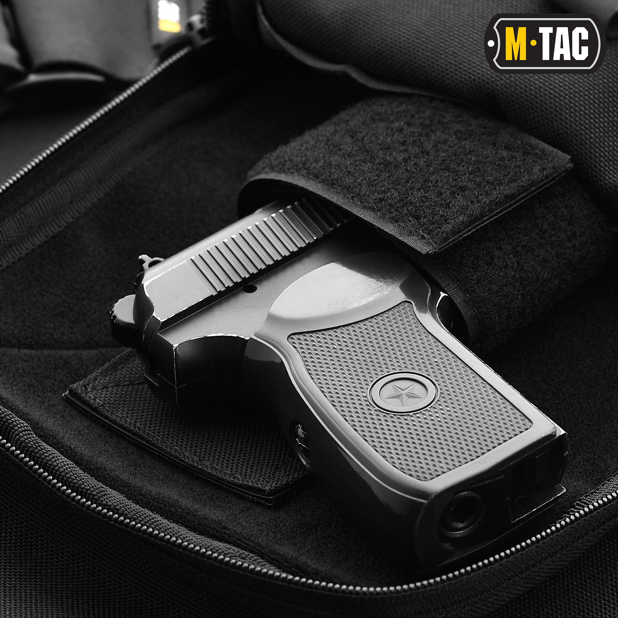 M-Tac сумка-кобура наплечная Elite Gen.IV с липучкой Black — 5