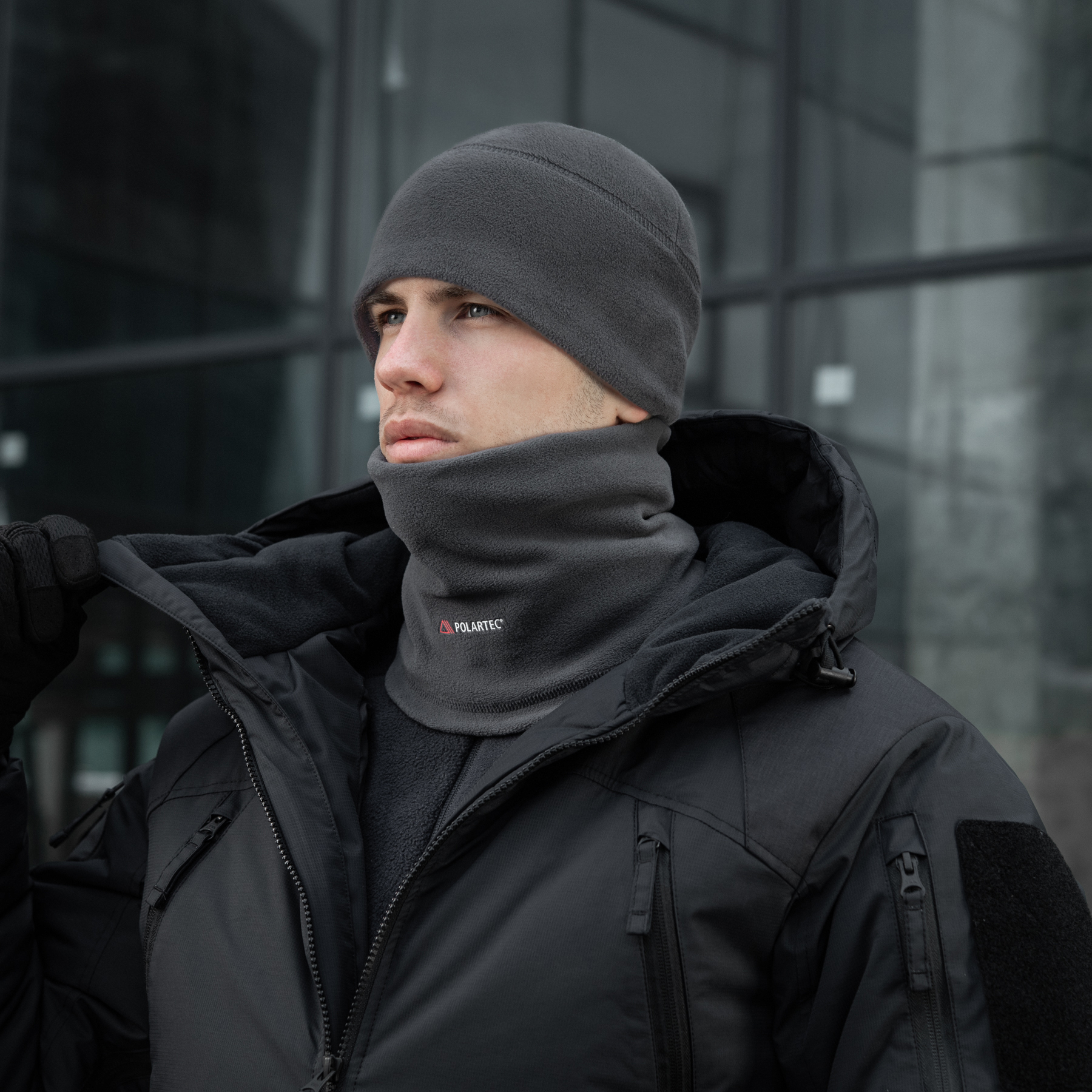 M-Tac шарф-труба длинный Polartec Dark Grey — 14