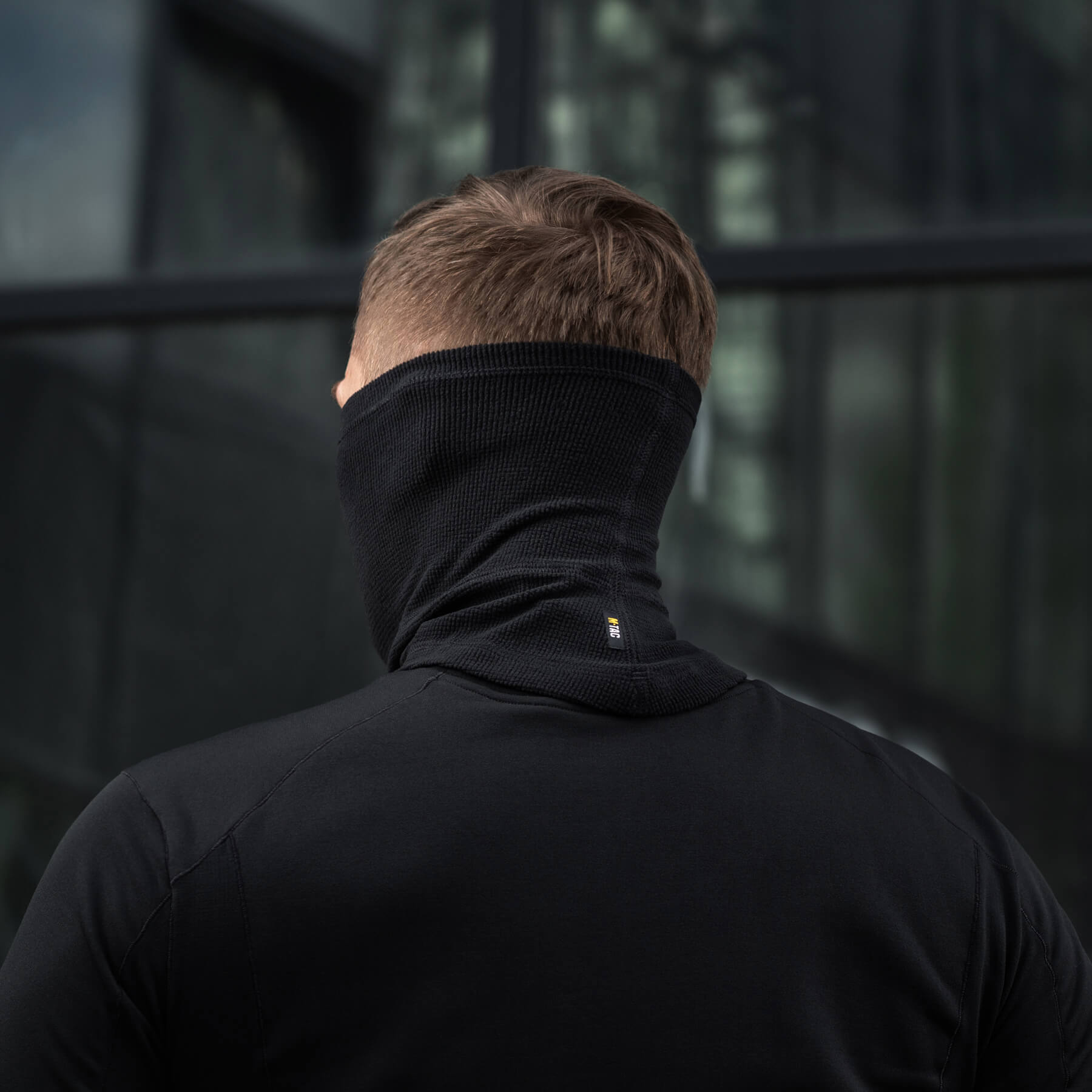 M-Tac шарф-труба анатомический микрофлис рип-стоп Black — 9