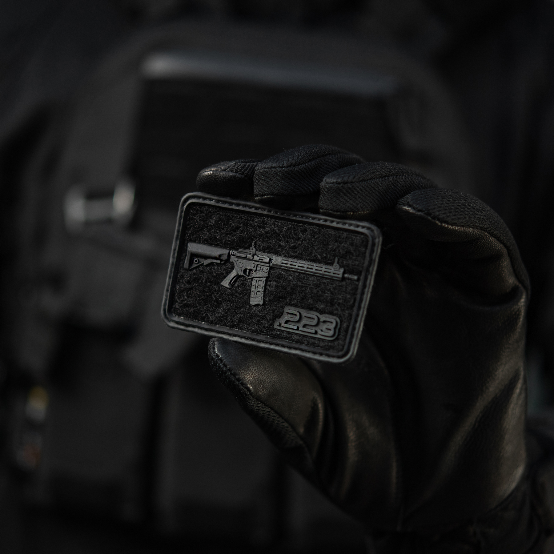 M-Tac нашивка AR-15 Velcro/PVC Black — 9