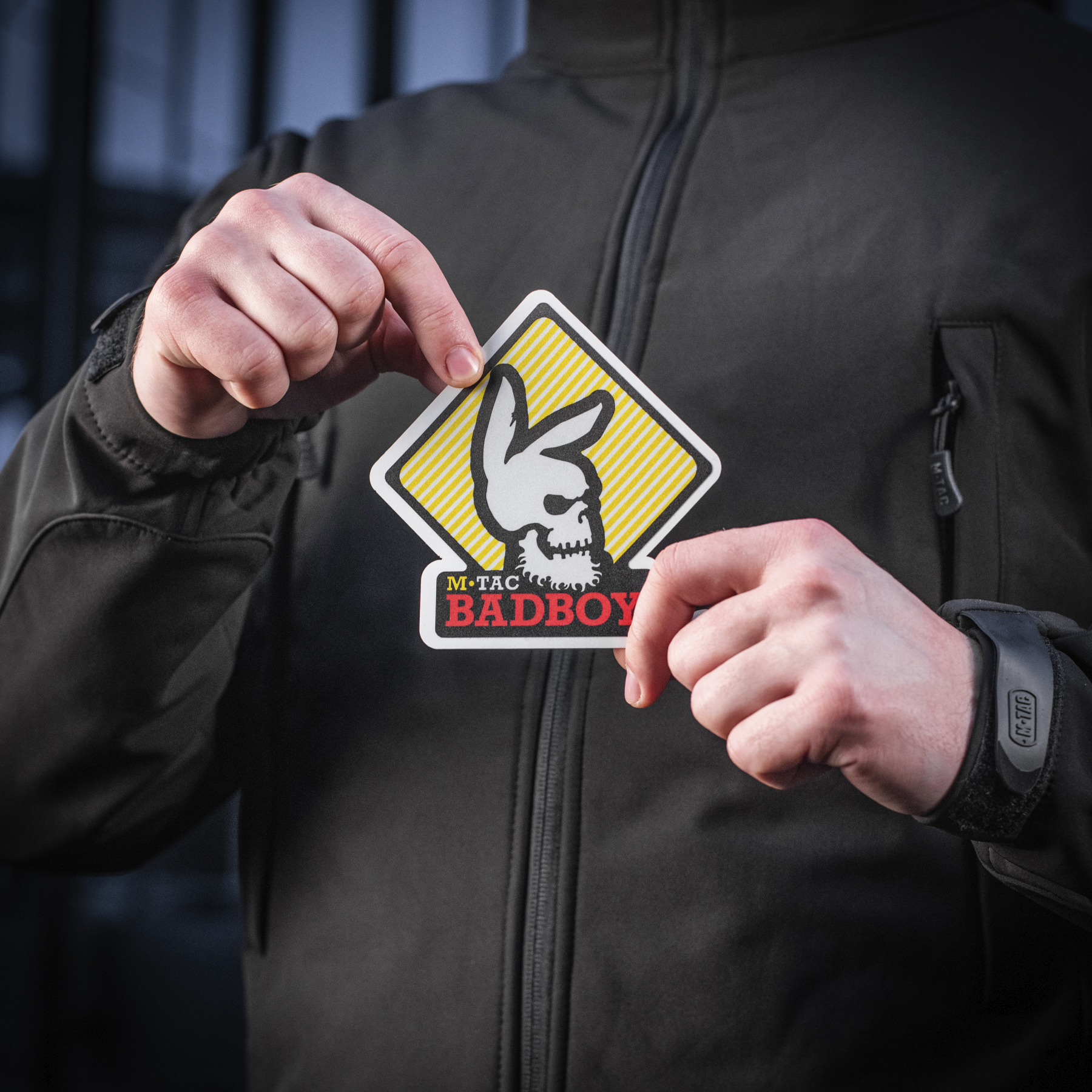M-Tac наклейка Bad Boy светоотражающая Black — 9