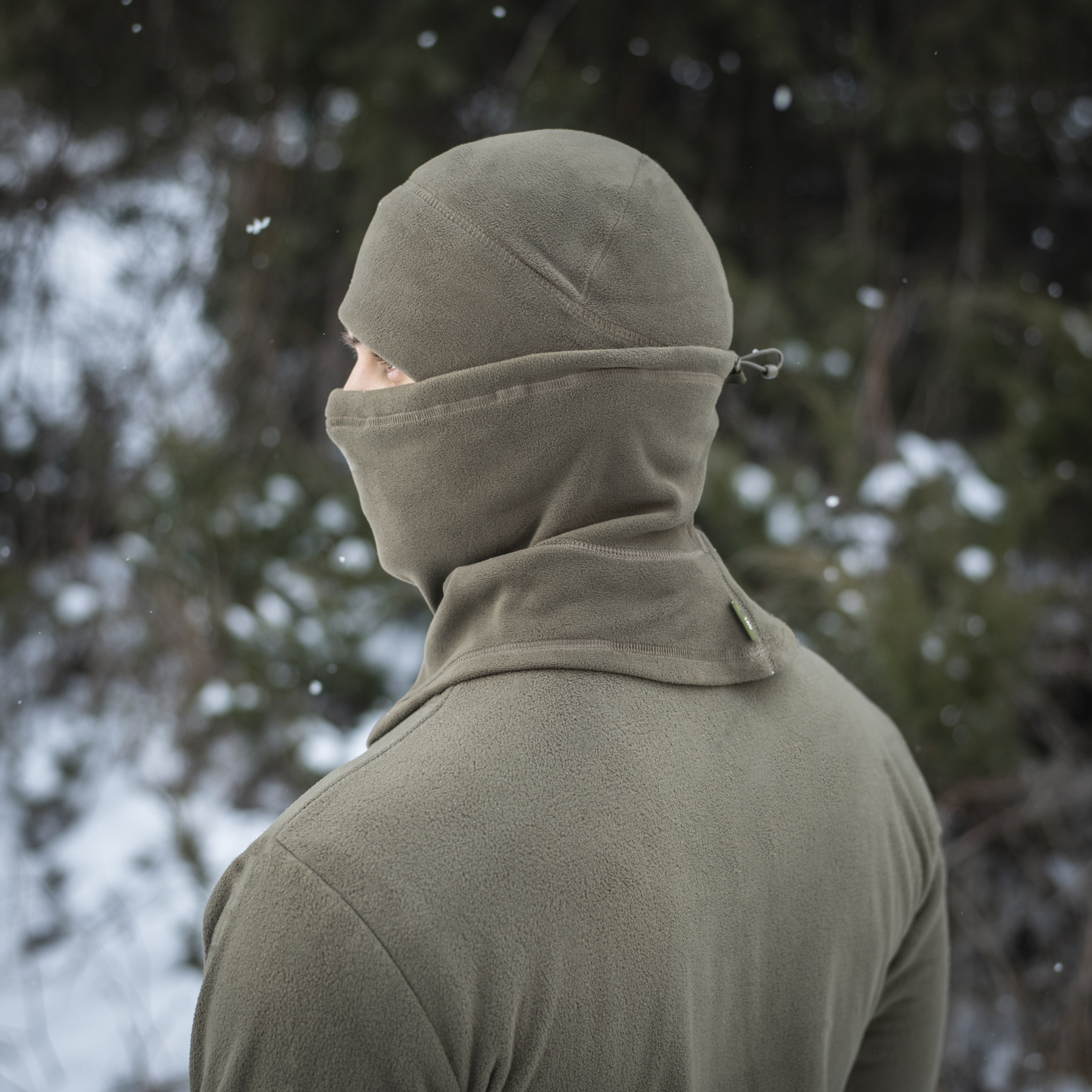 M-Tac шарф-труба анатомический с затяжкой Polartec Dark Olive — 19