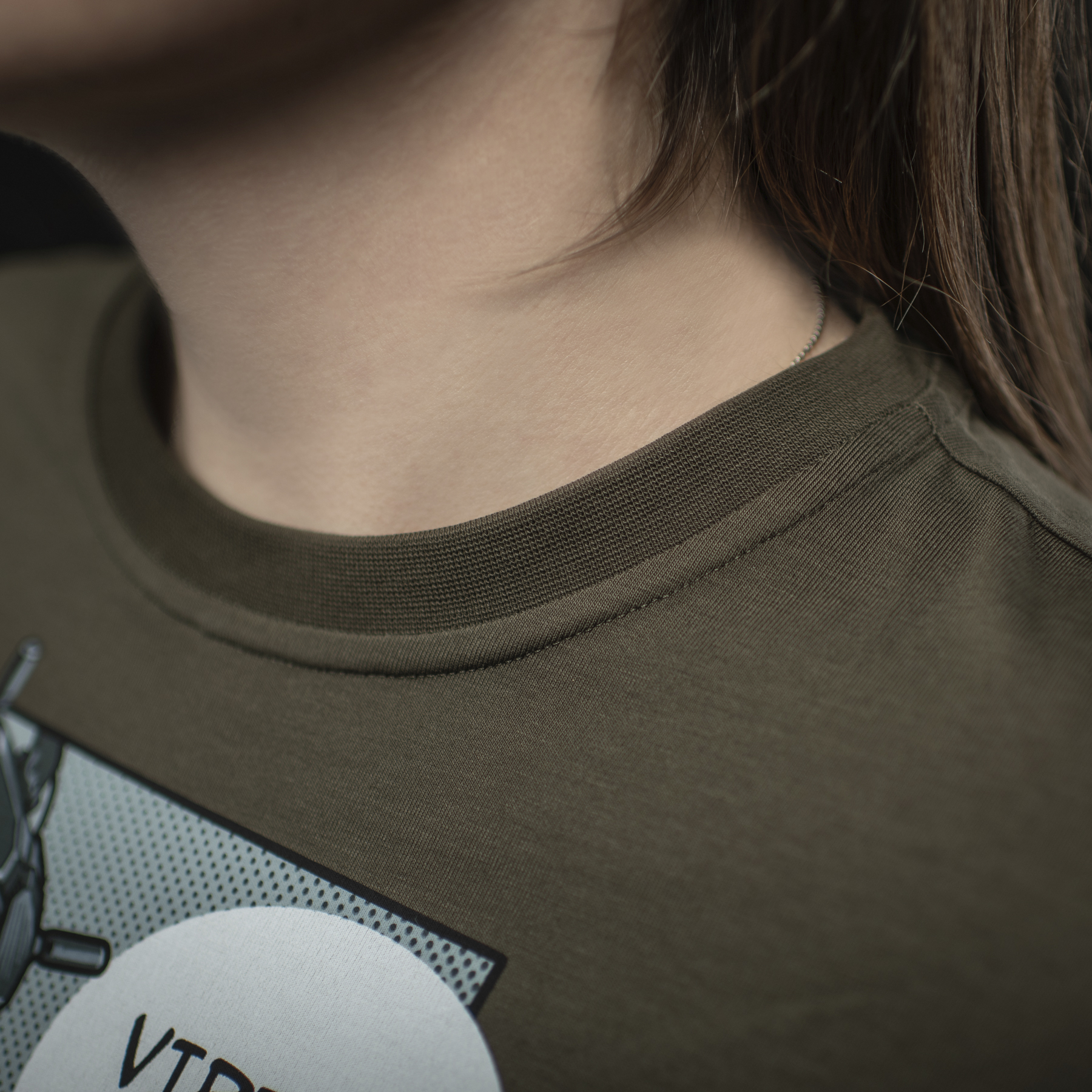 M-Tac футболка Comics Drone Girl Dark Olive — 13