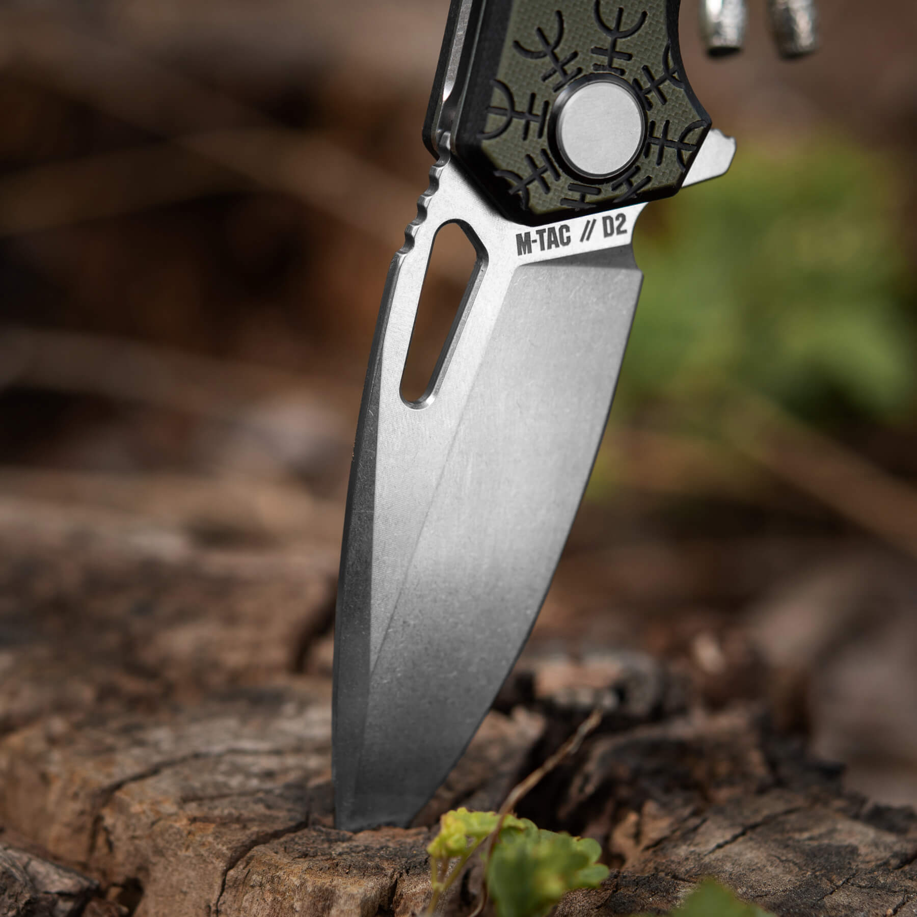 M-Tac нож складной Type 12 Scandinavian Stonewash Black/Olive — 24