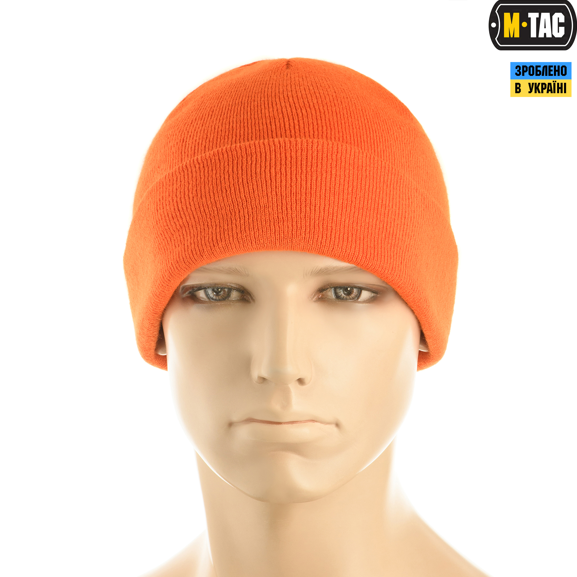 M-Tac шапка тонкая вязка 100% акрил Orange — 3