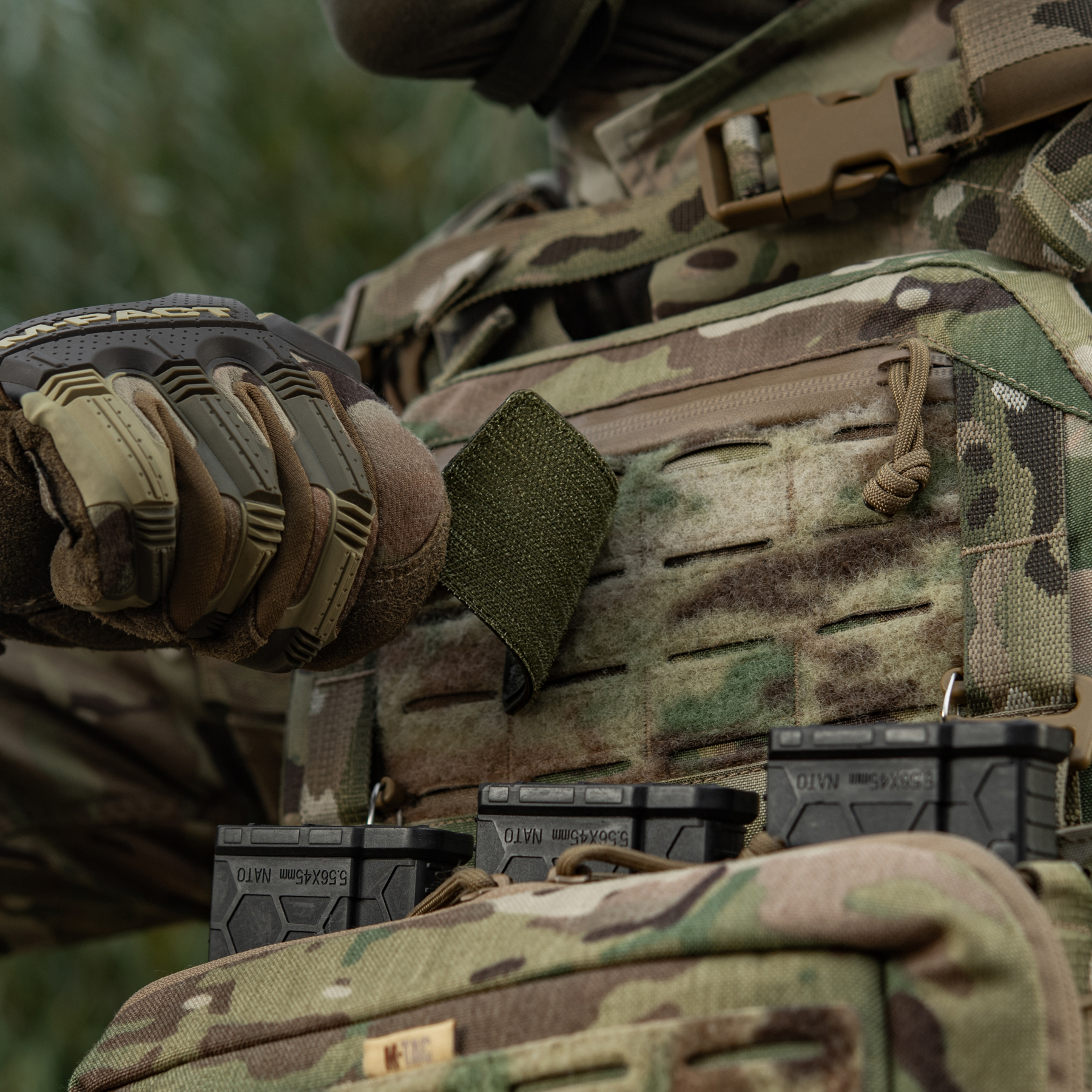 M-Tac нашивка AR-15 Velcro/PVC Ranger Green — 11