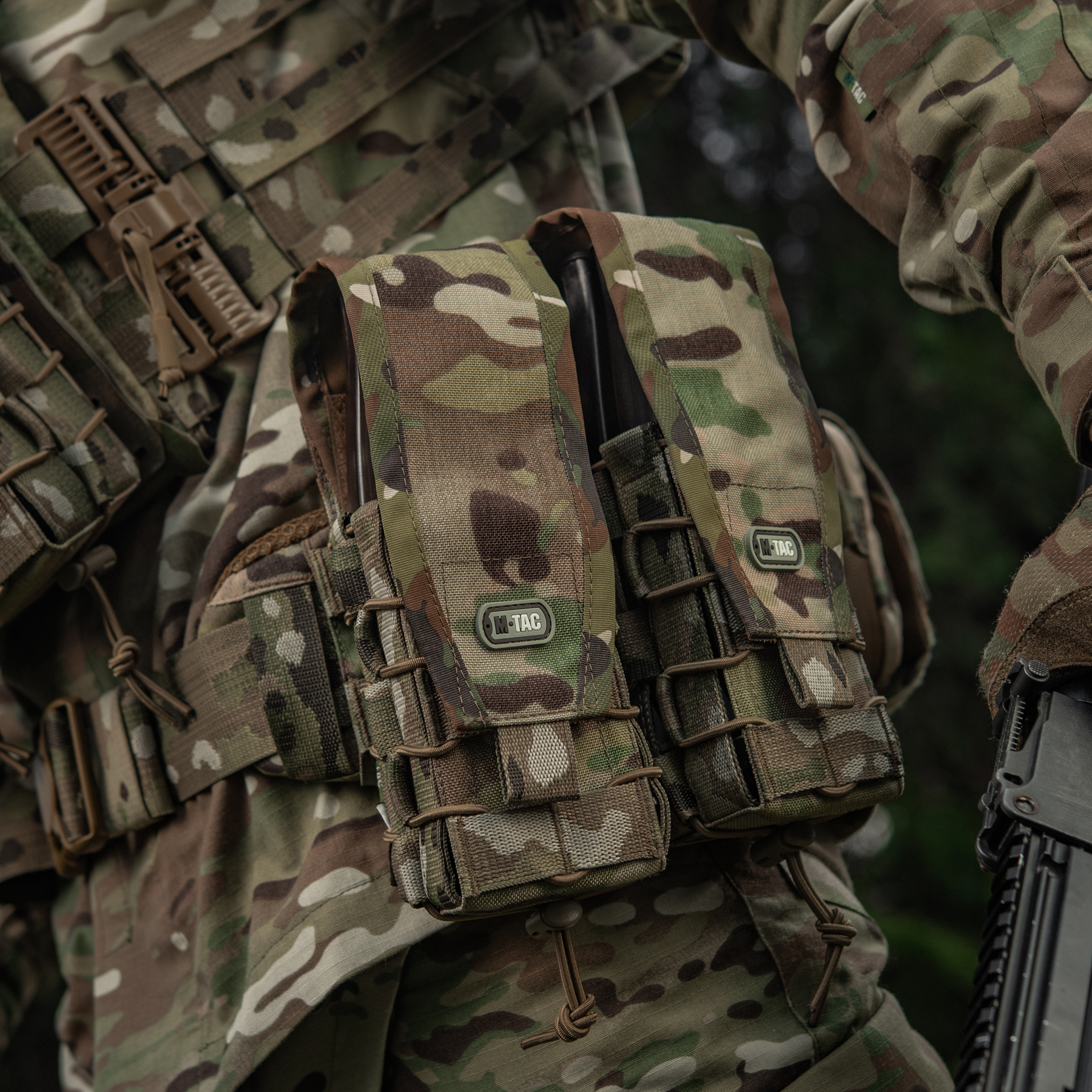 M-Tac подсумок для АК двойной с клапаном Gen.3 Multicam — 17