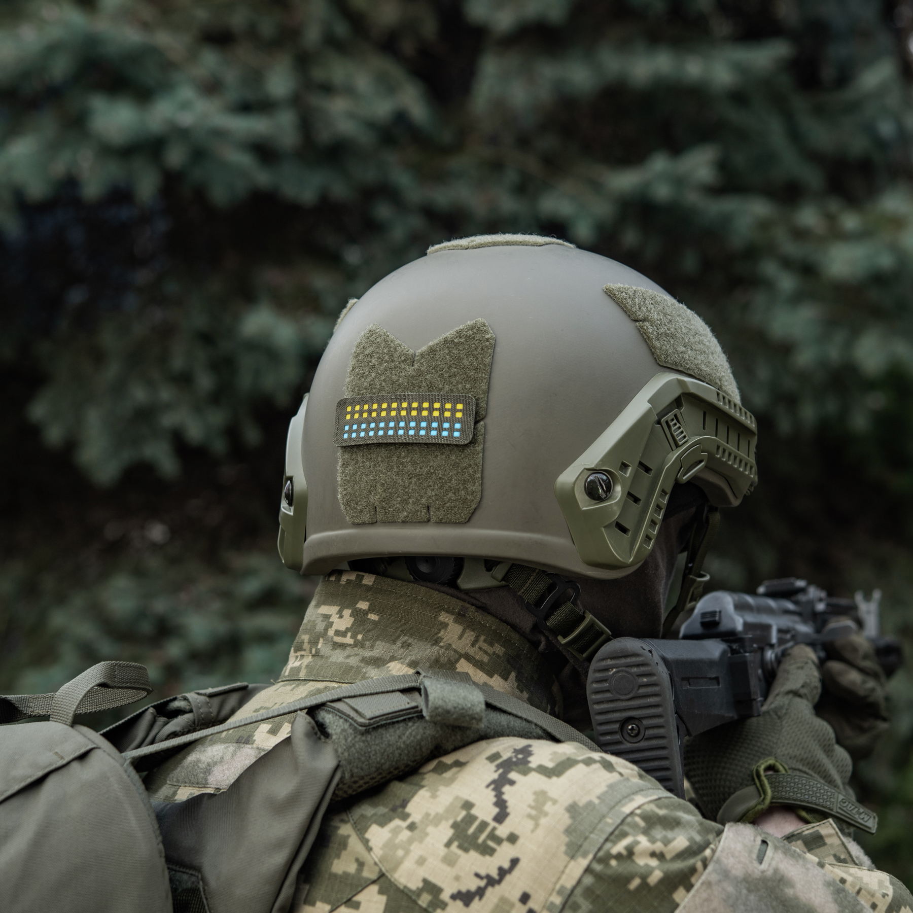 M-Tac нашивка флаг Украины 25х80 Laser Cut Ranger Green/Yellow/Blue/GID — 16