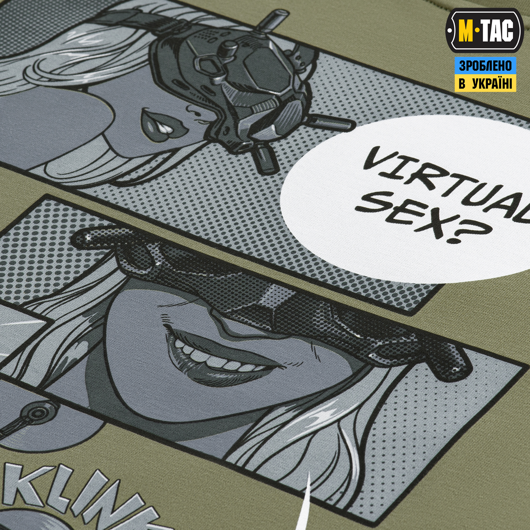 M-Tac футболка Comics Drone Girl Light Olive — 7