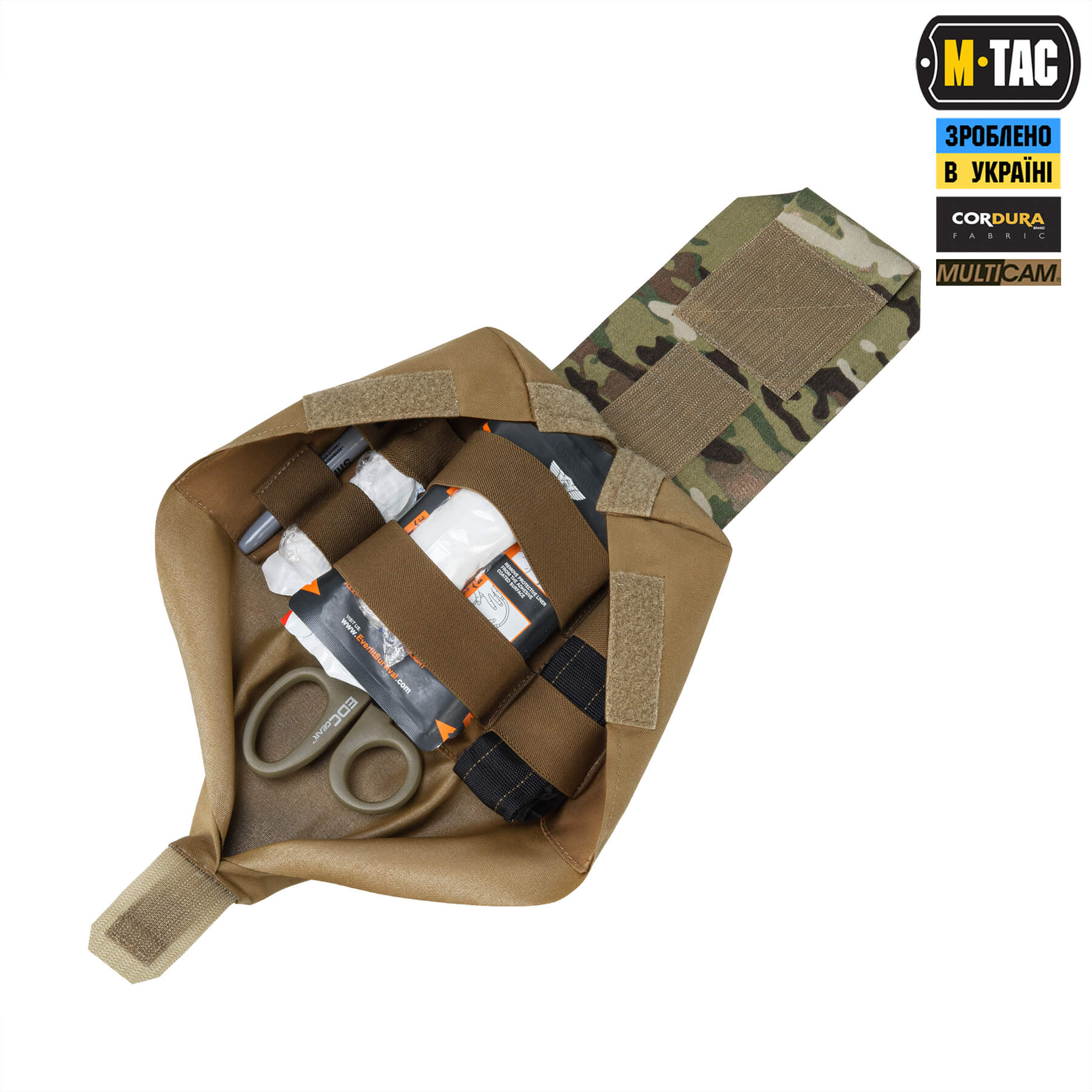 M-Tac подсумок медицинский вертикальный Large Gen.II Elite Multicam — 8