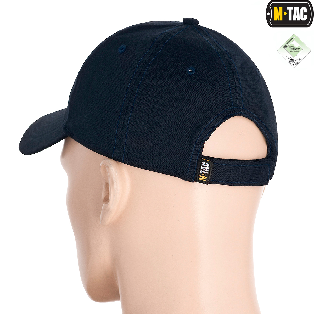 M-Tac бейсболка Flex рип-стоп Dark Navy Blue — 3