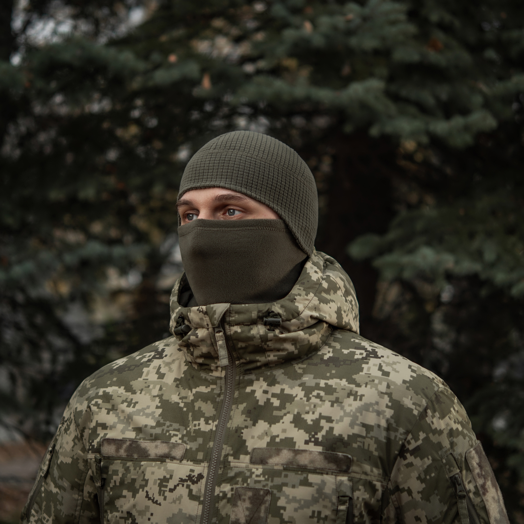 M-Tac шапка-подшлемник Gen.II флис рип-стоп Dark Olive — 9