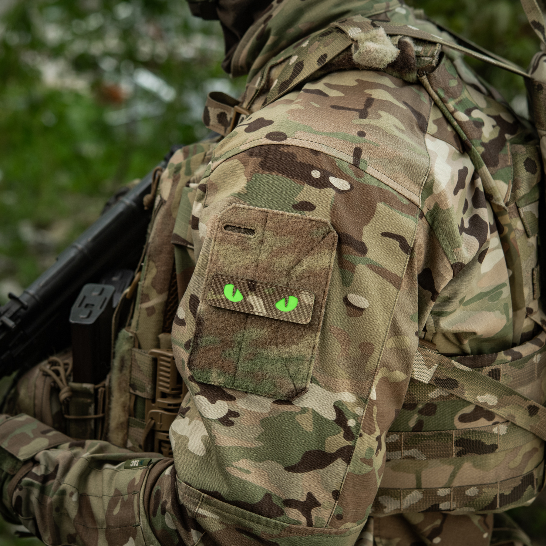 M-Tac нашивка Cat Eyes Laser Cut Multicam/Green/GID — 13