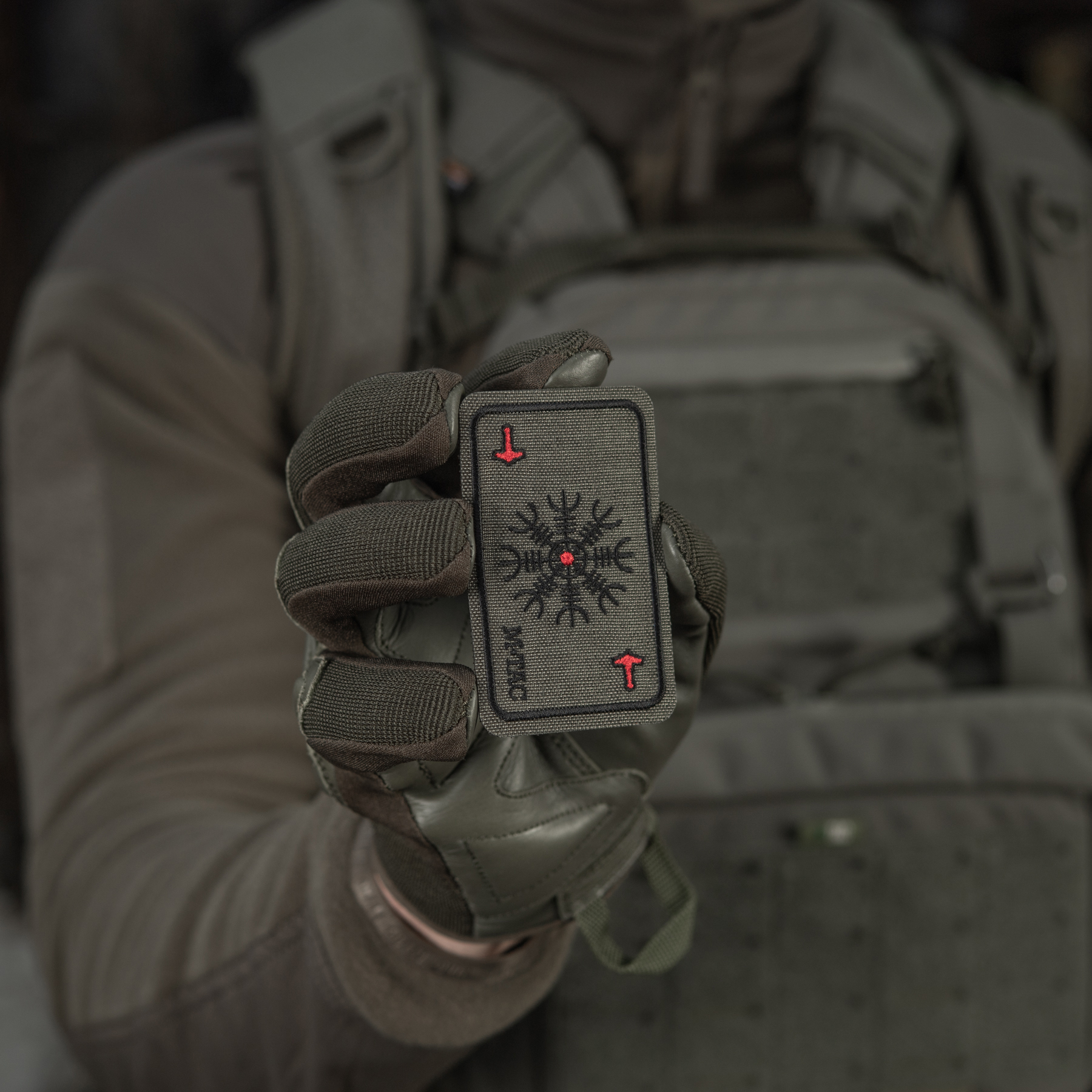 M-Tac нашивка карта Шлем Ужаса (вишивка) Ranger Green — 12