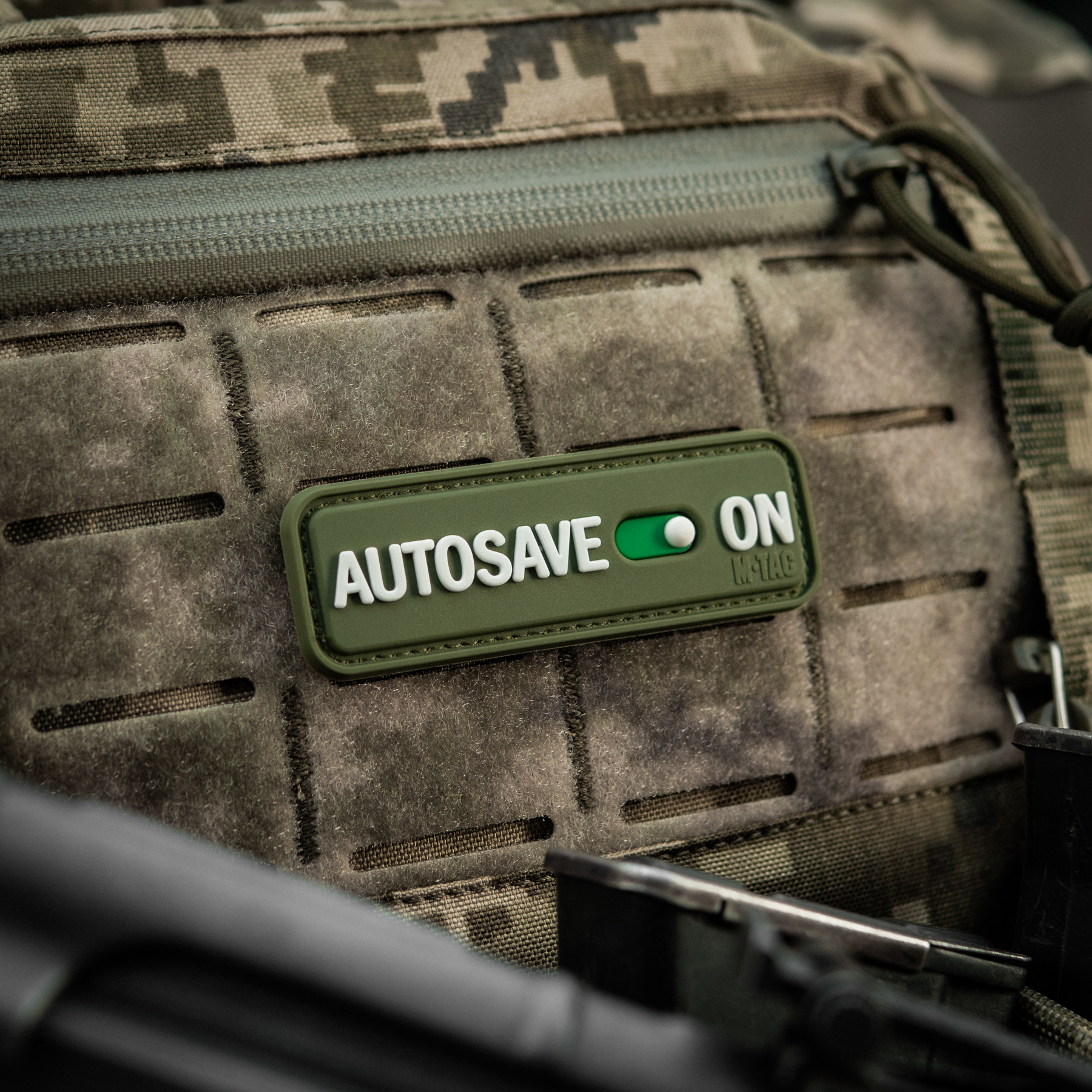 M-Tac нашивка Autosave PVC Olive — 9