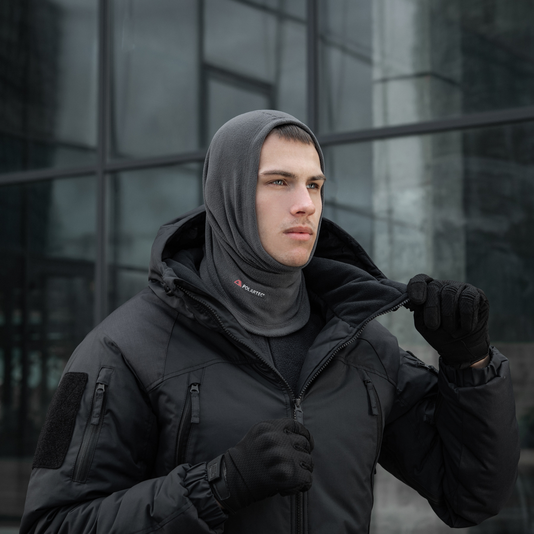 M-Tac шарф-труба длинный Polartec Dark Grey — 16