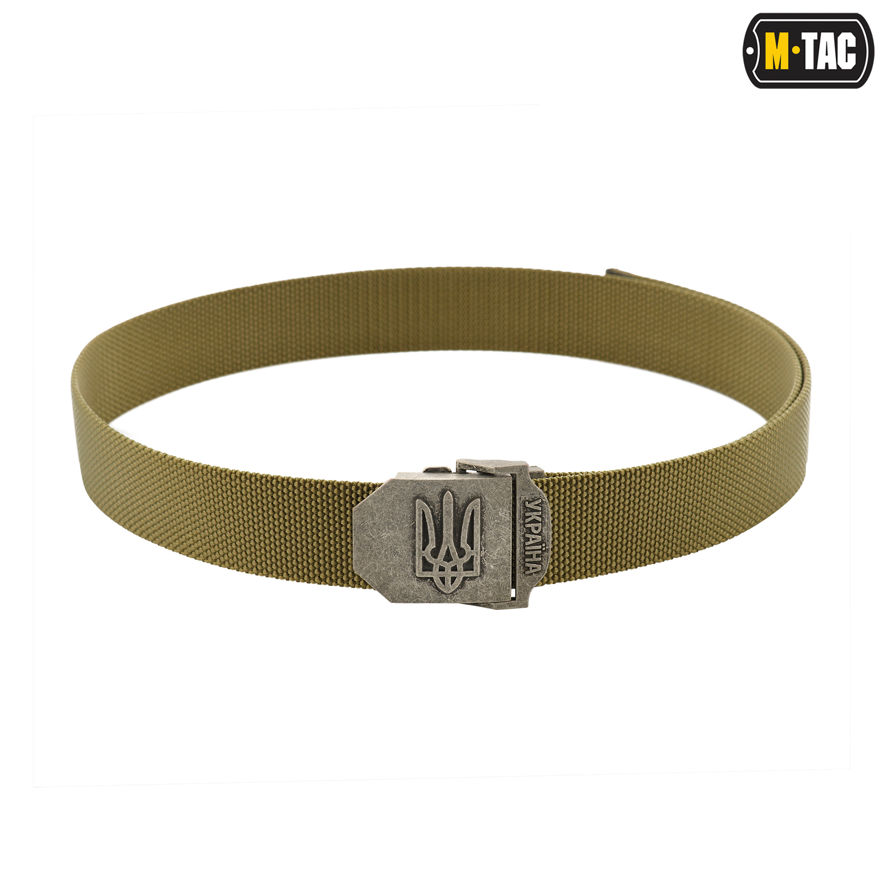 M-Tac ремень с Тризубом (тип 2) Olive — 3