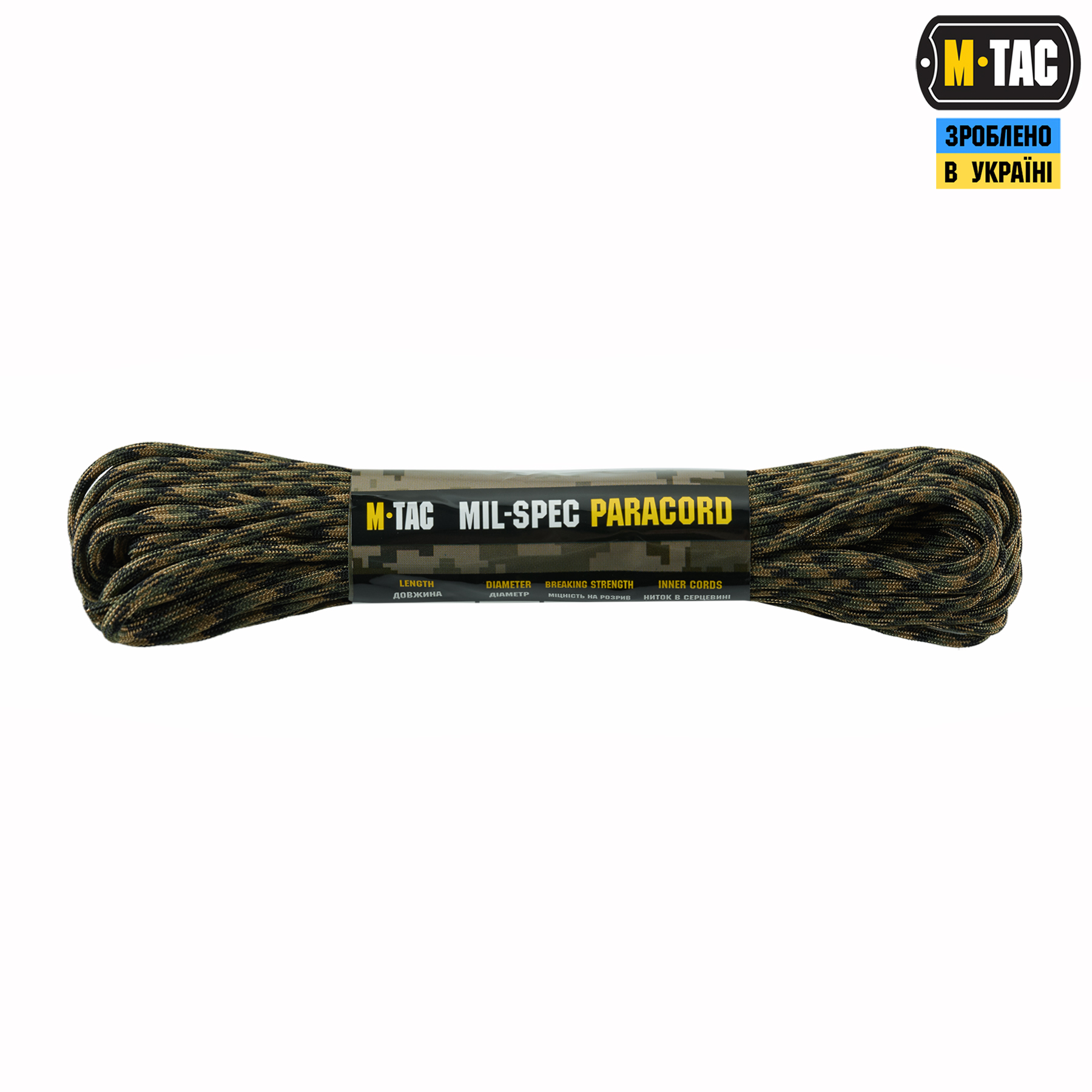 M-Tac паракорд 550 mil-spec 15m Woodland Marpat — 2