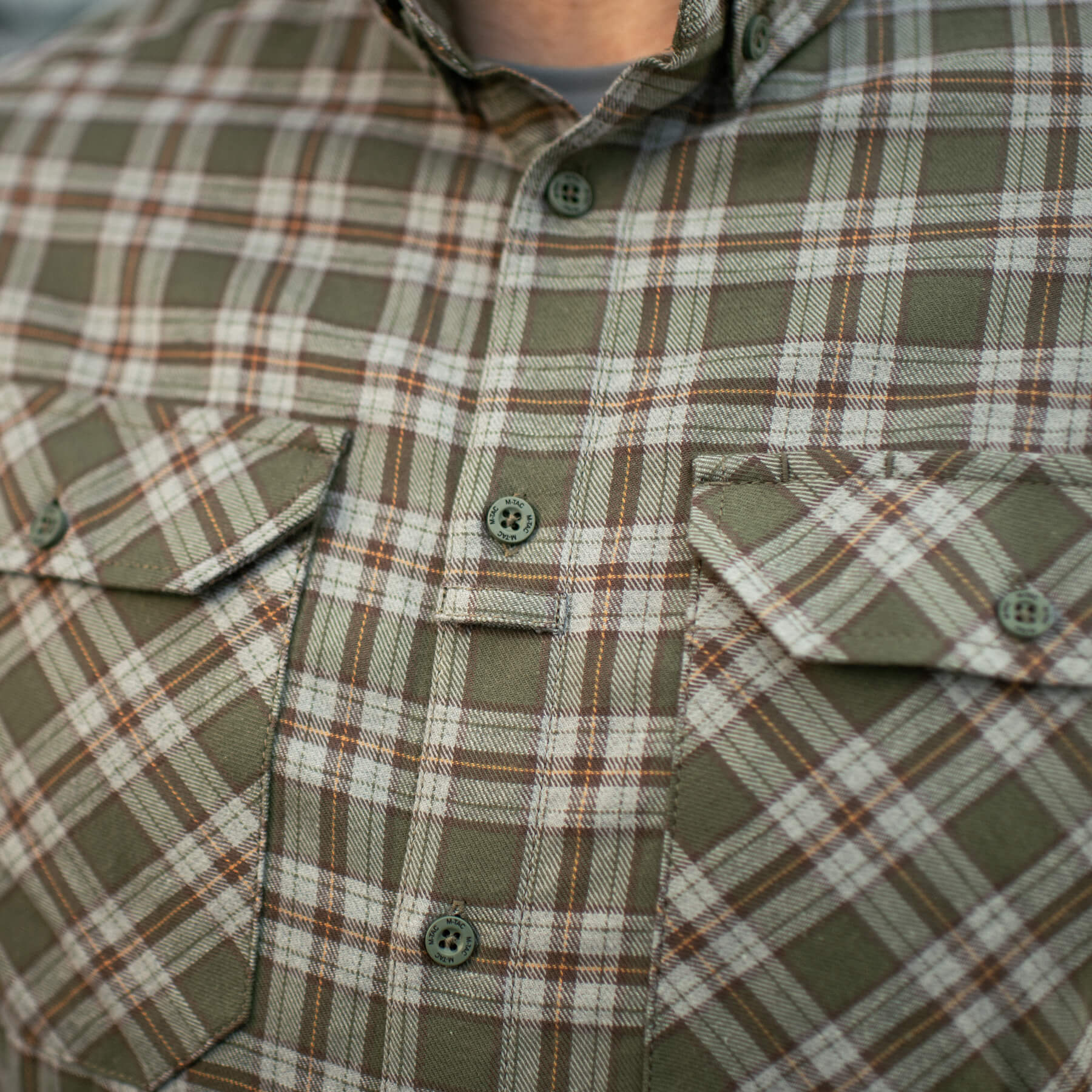 M-Tac рубашка Lumberjack Cotton Shirt Olive/Grey — 21