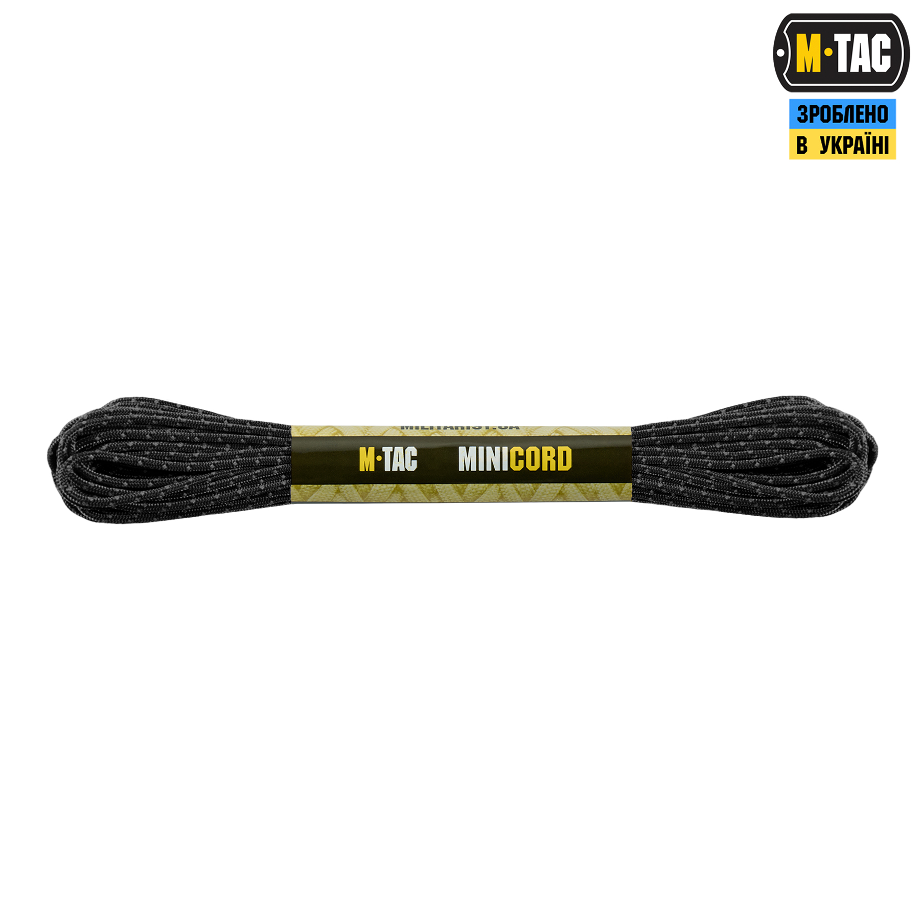 M-Tac паракорд Minicord 15m Reflective Black — 2
