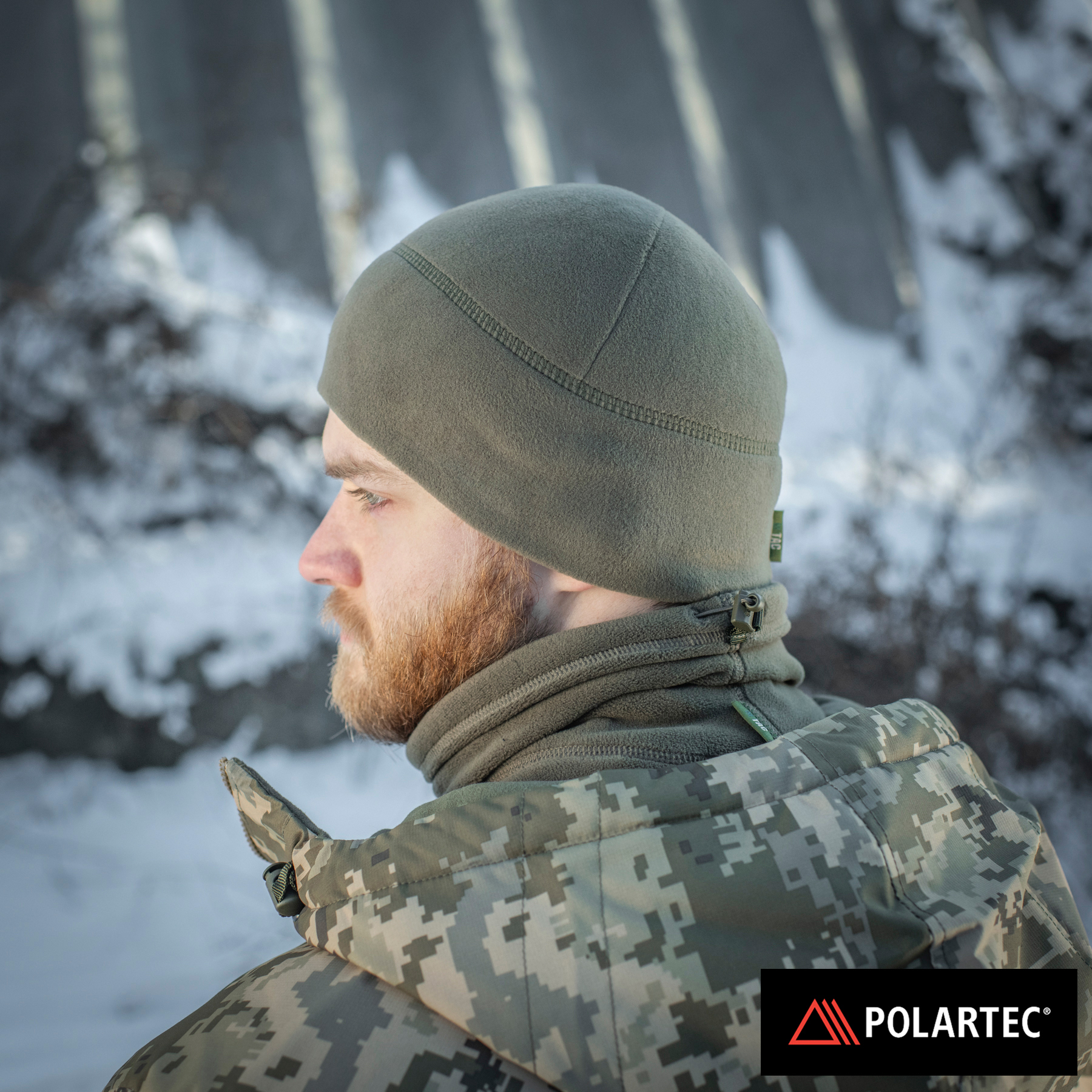 M-Tac шапка Watch Cap флис Light Polartec Gen.II Dark Olive — 10