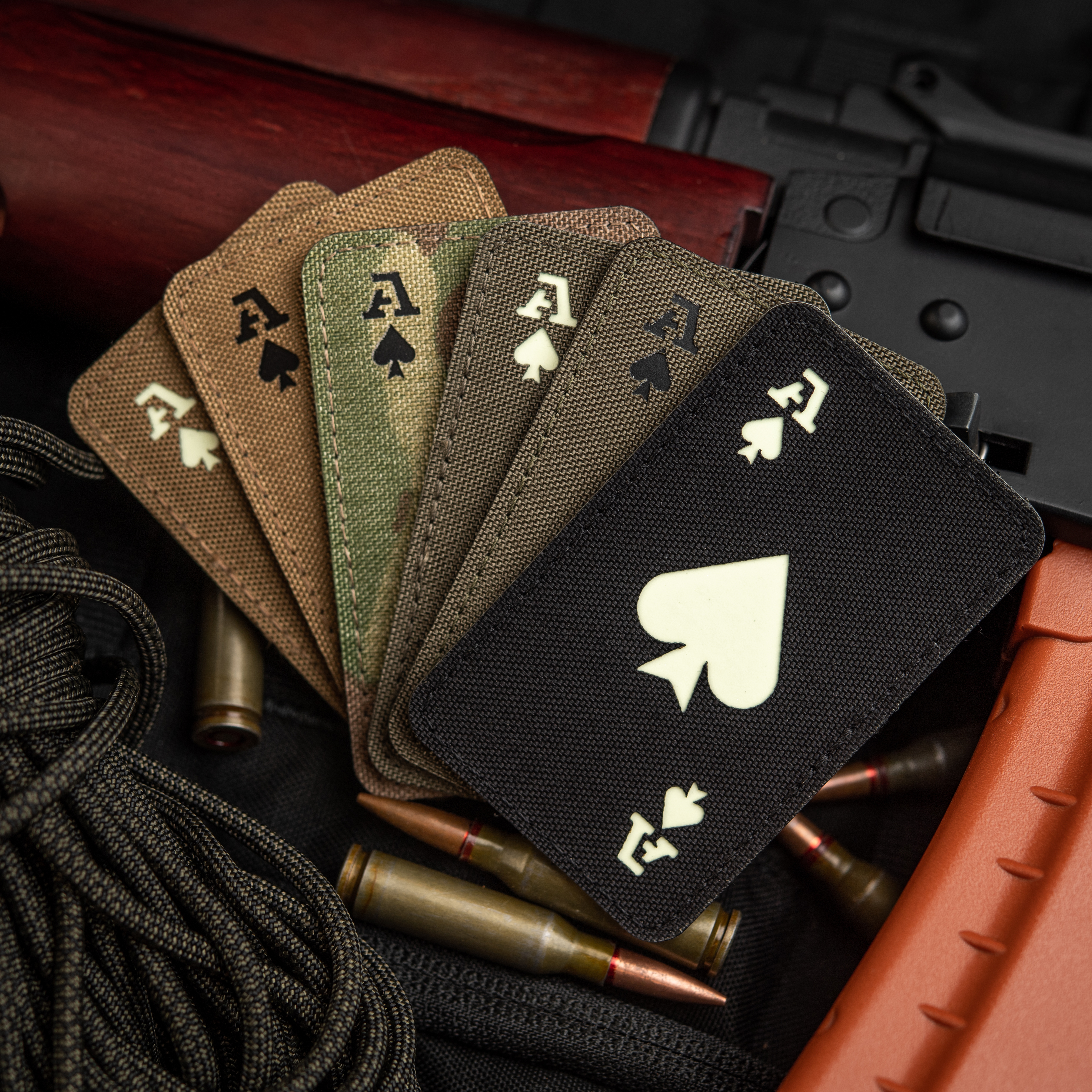 M-Tac нашивка Ace of Spades Laser Cut Black/GID — 13
