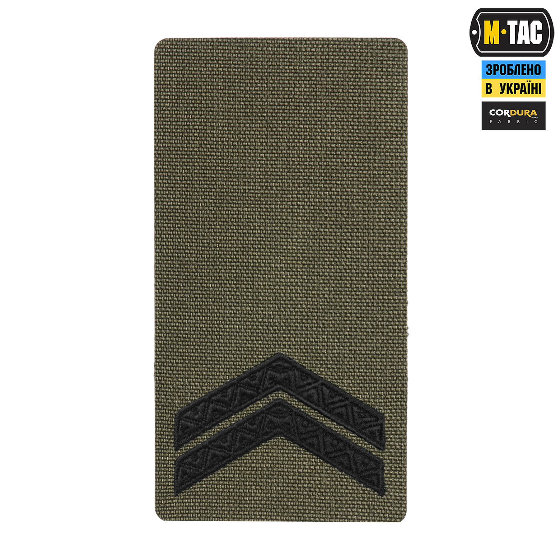 M-Tac погон на липучке Младший сержант (вишивка) Ranger Green — 2