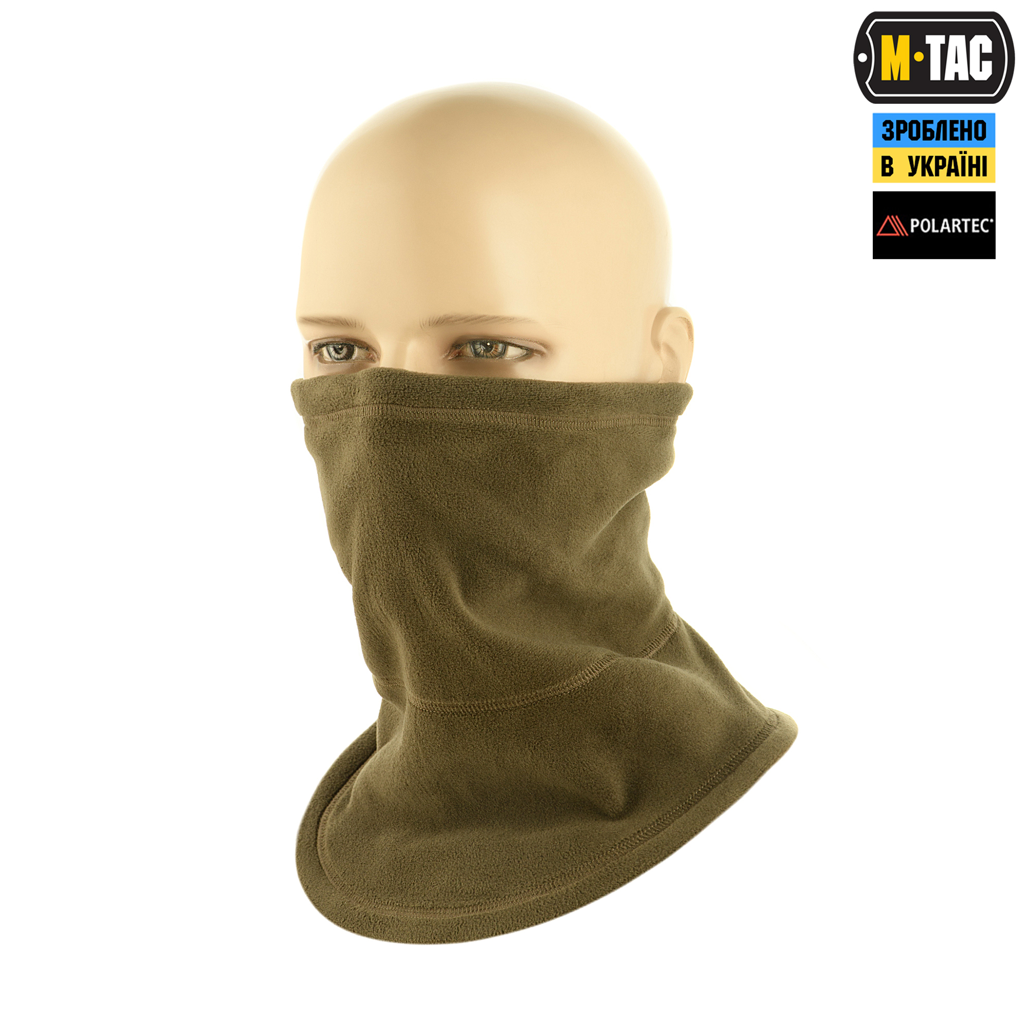 M-Tac шарф-труба анатомический с затяжкой Polartec Dark Olive — 2
