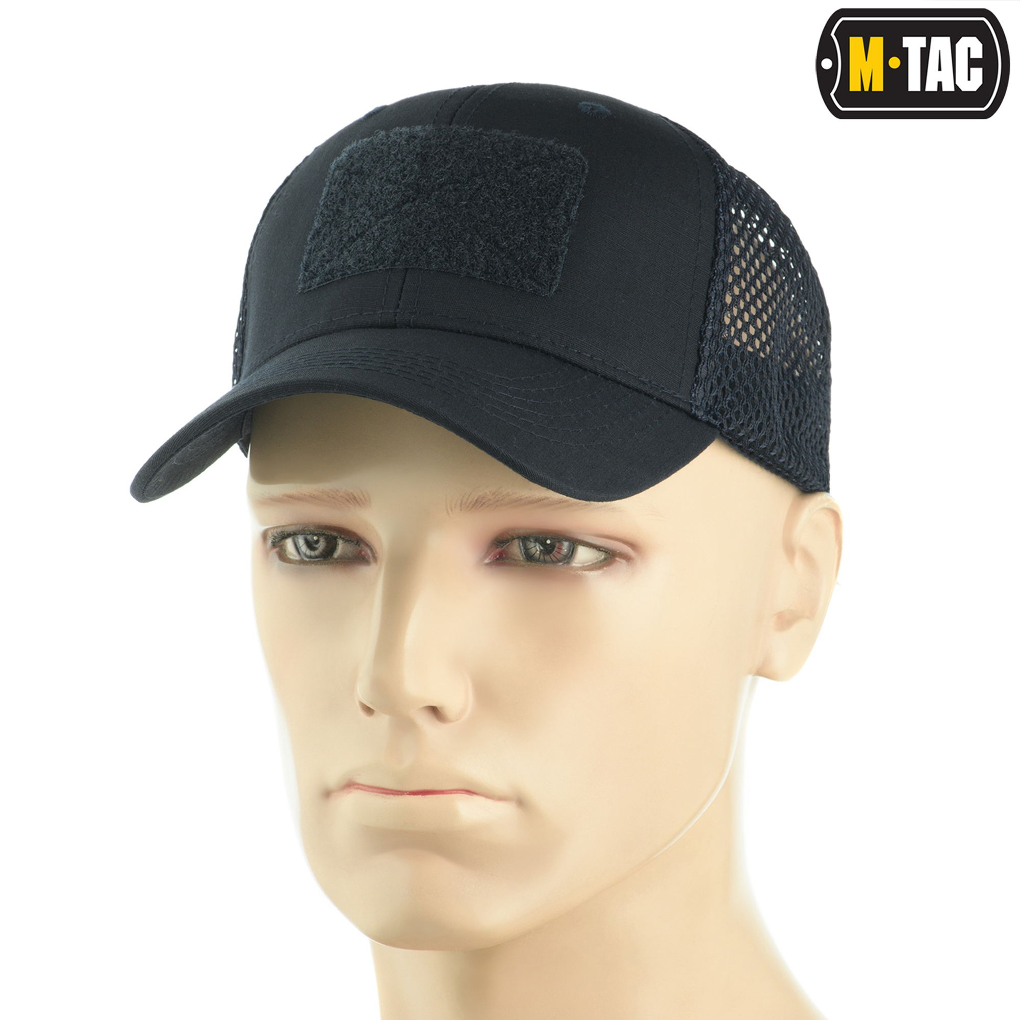 M-Tac бейсболка с липучкой и сеткой Flex рип-стоп Dark Navy Blue — 2