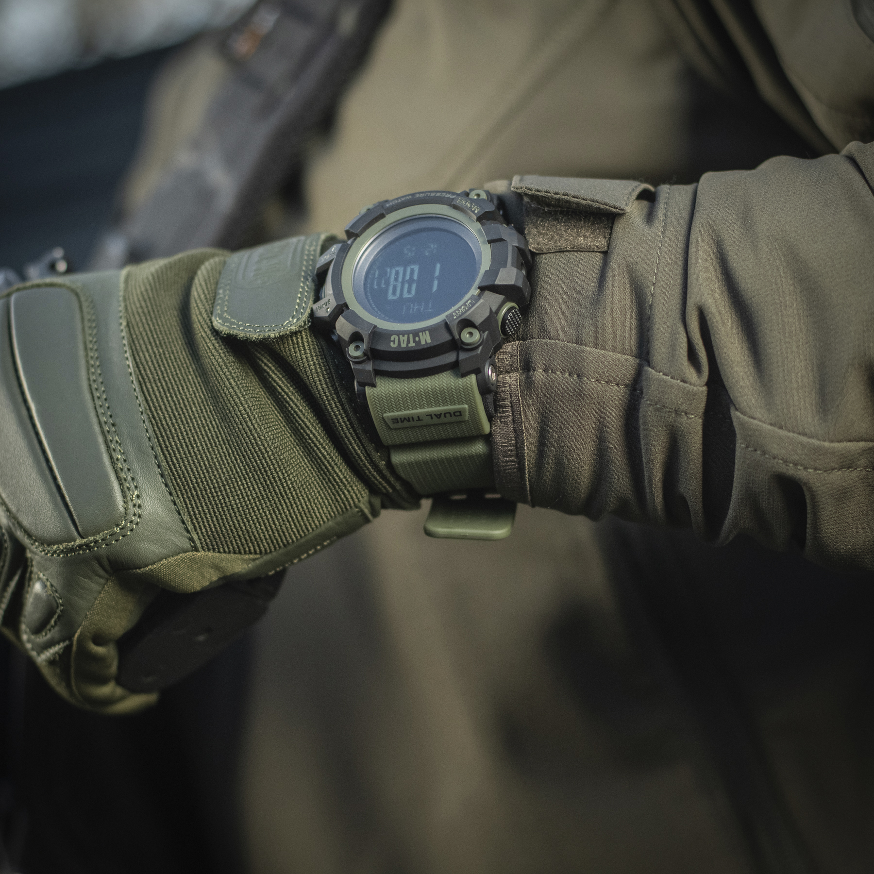 M-Tac часы тактические Adventure Black/Olive — 11