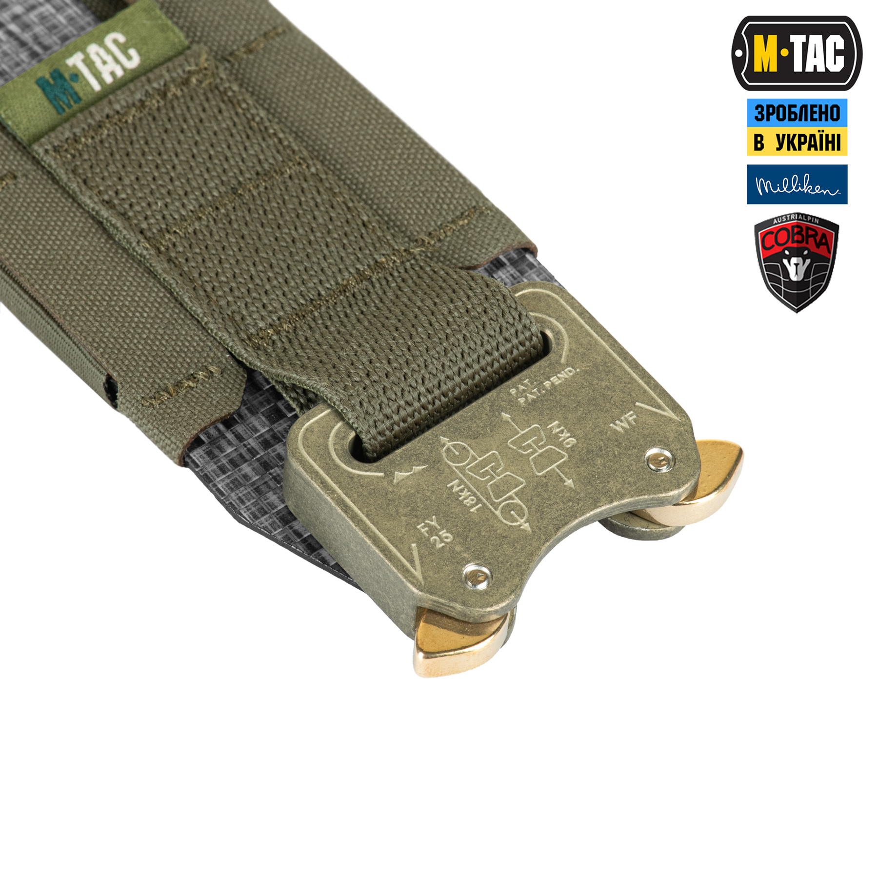 M-Tac ремень Tiger Belt Cobra Buckle Ranger Green — 6