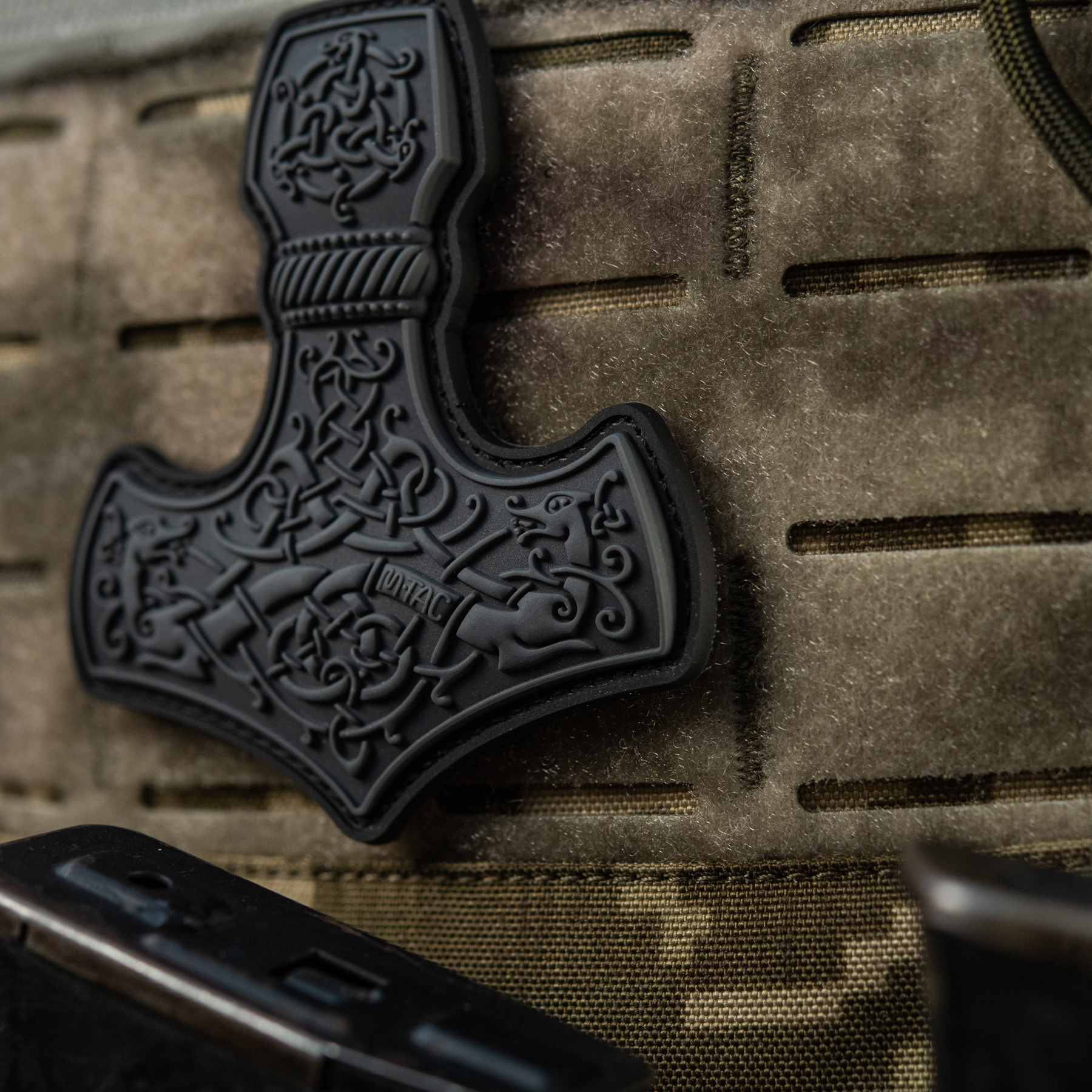 M-Tac нашивка Mjölnir Large PVC Grey — 7