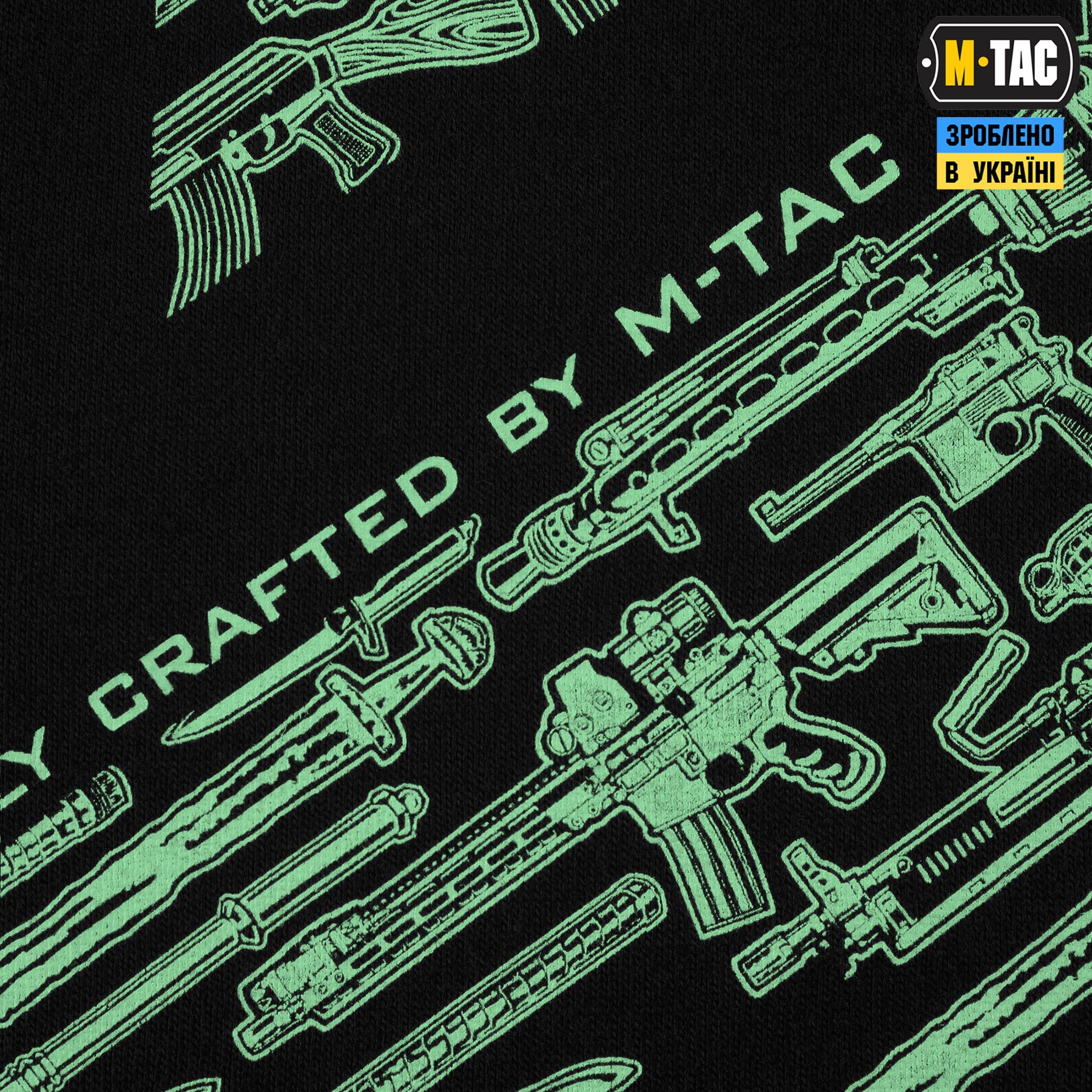 M-Tac футболка WAR Cotton Hard Black/Mint — 7