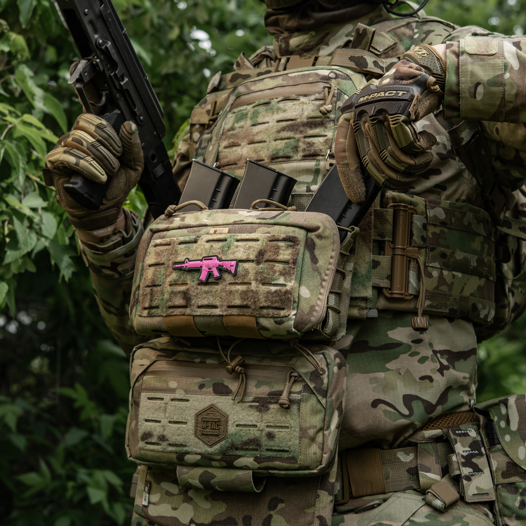 M-Tac нашивка M4A1 3D PVC Pink — 10