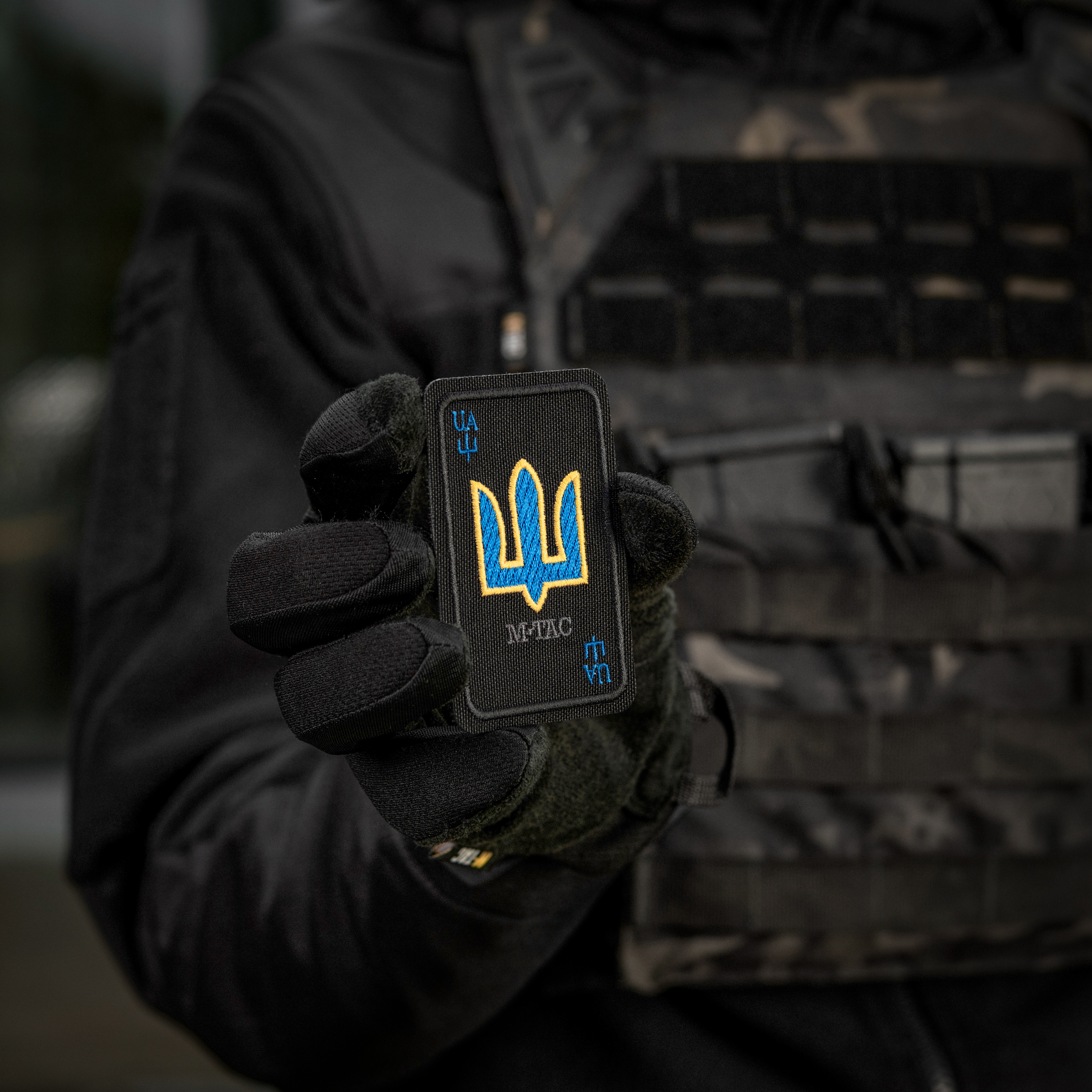 M-Tac нашивка Козирна карта (вишивка) Black — 10