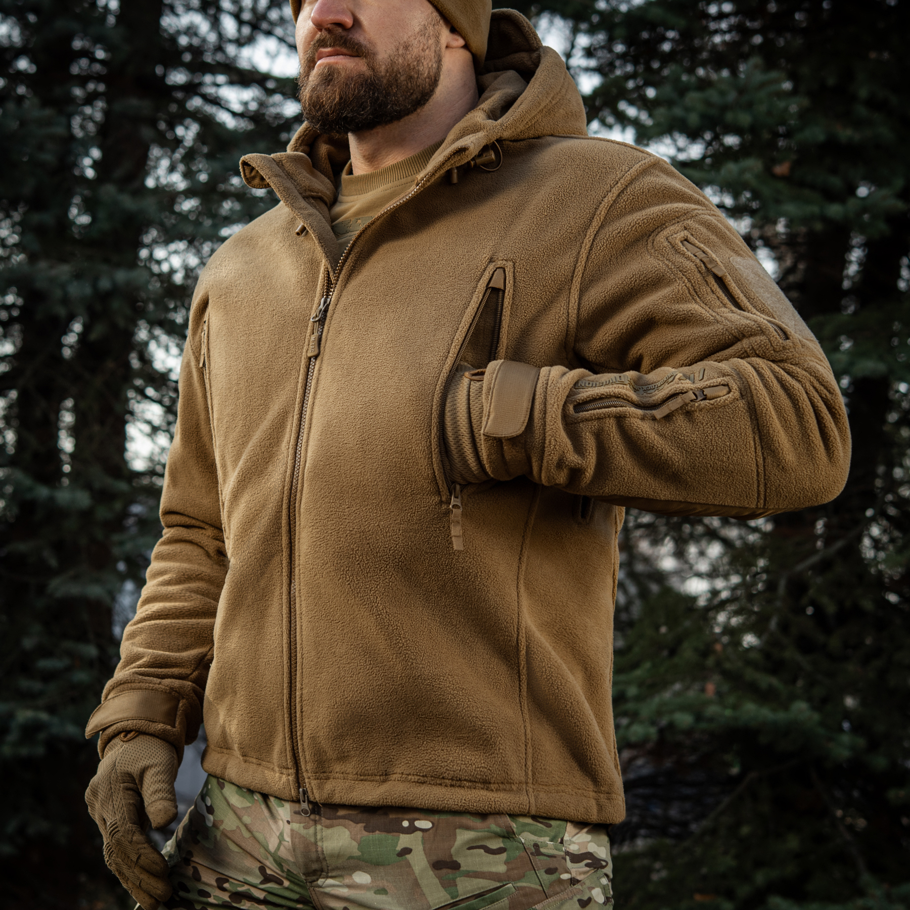M-Tac куртка флисовая Windblock Division Gen.II Coyote Brown — 15