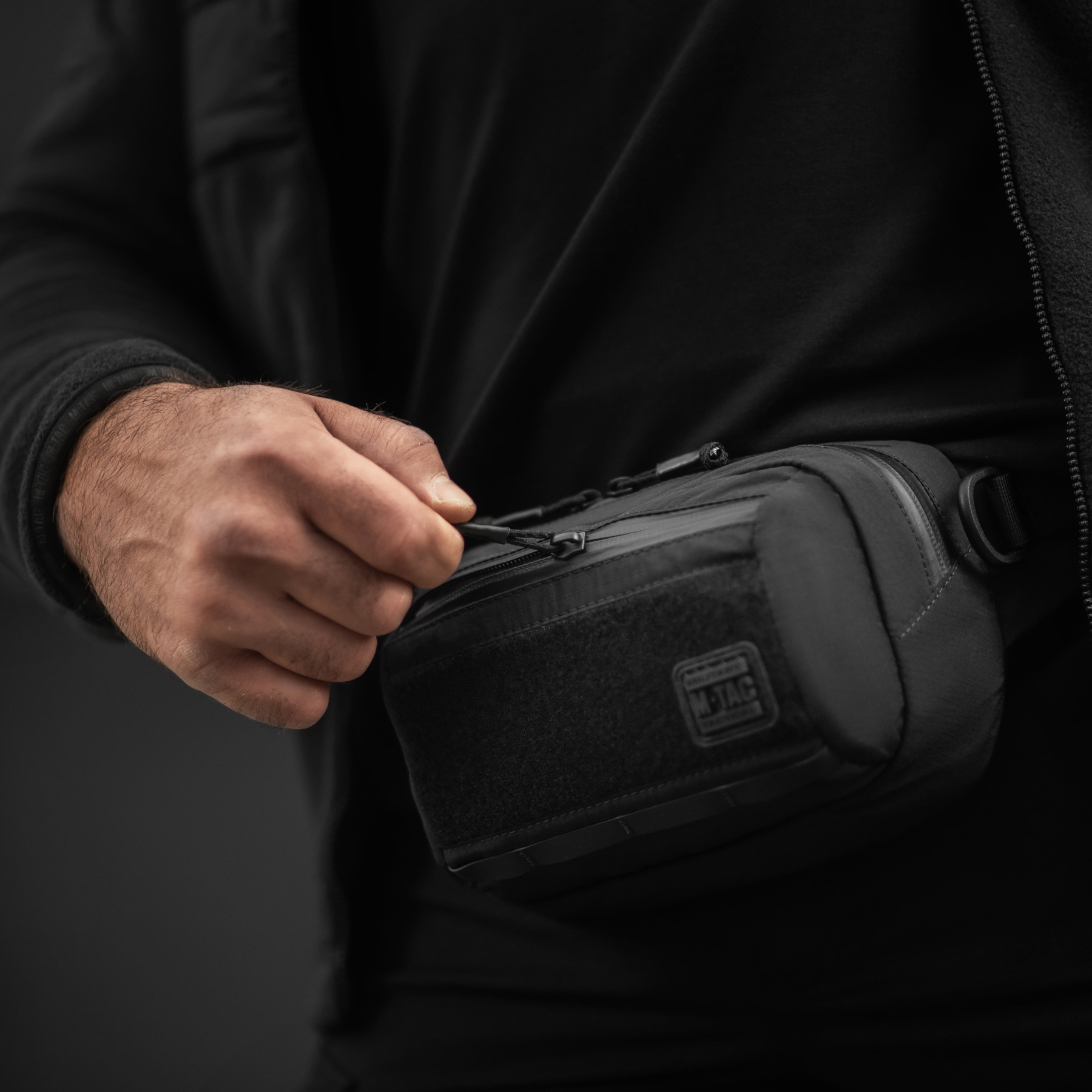 M-Tac сумка City Waist Bag с липучкой Lite-NR Elite Black — 28