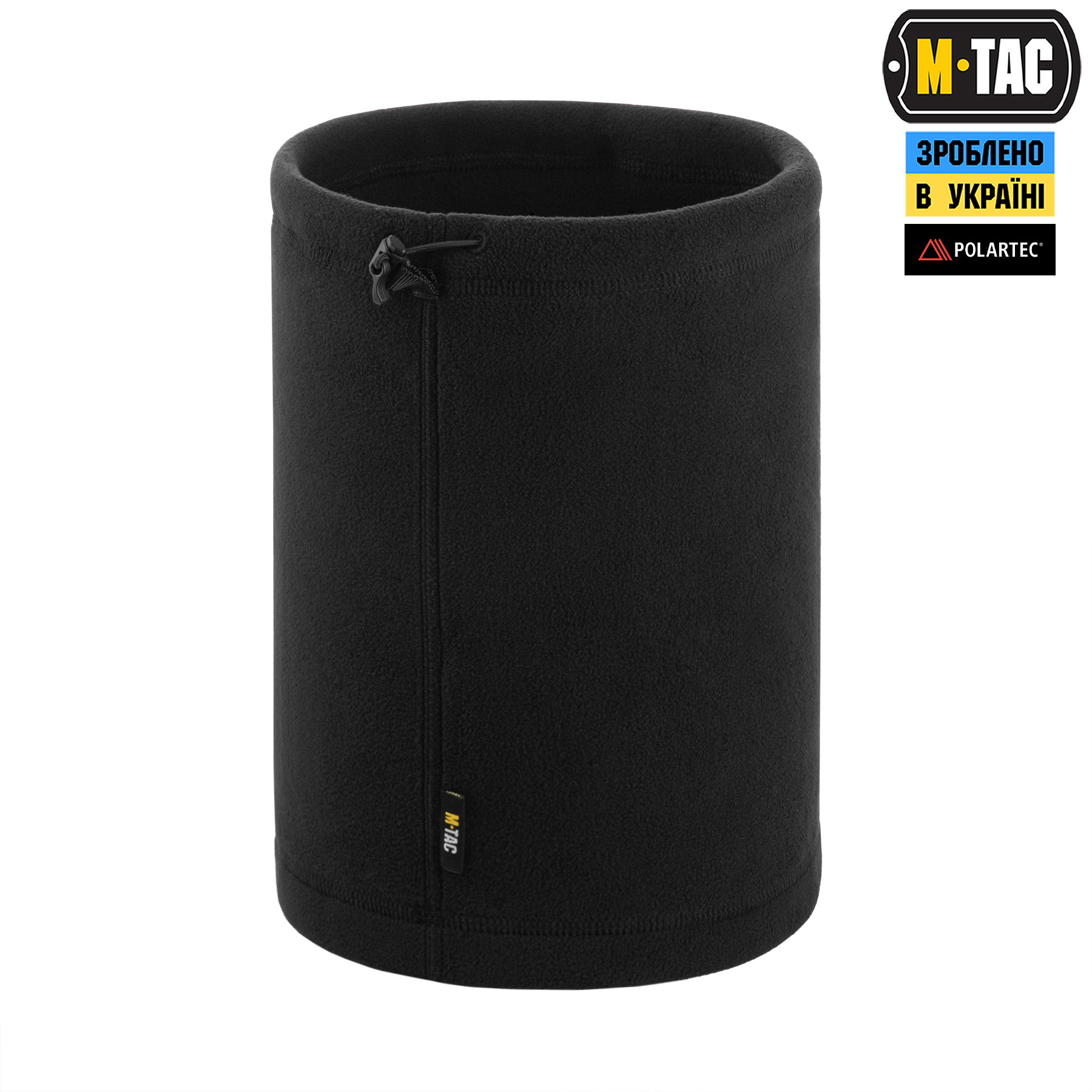 M-Tac шарф-труба Elite короткий с затяжкой флис (320г/м2) Black — 4