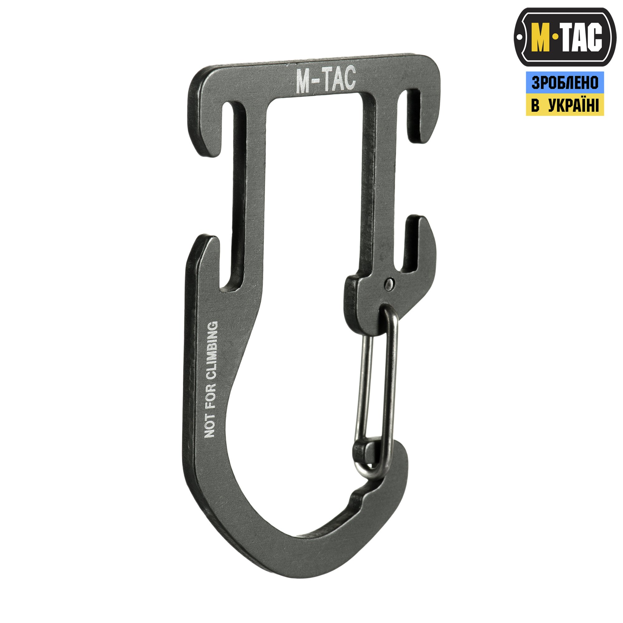 M-Tac карабин алюминиевый на снаряжение Dark Grey — 3