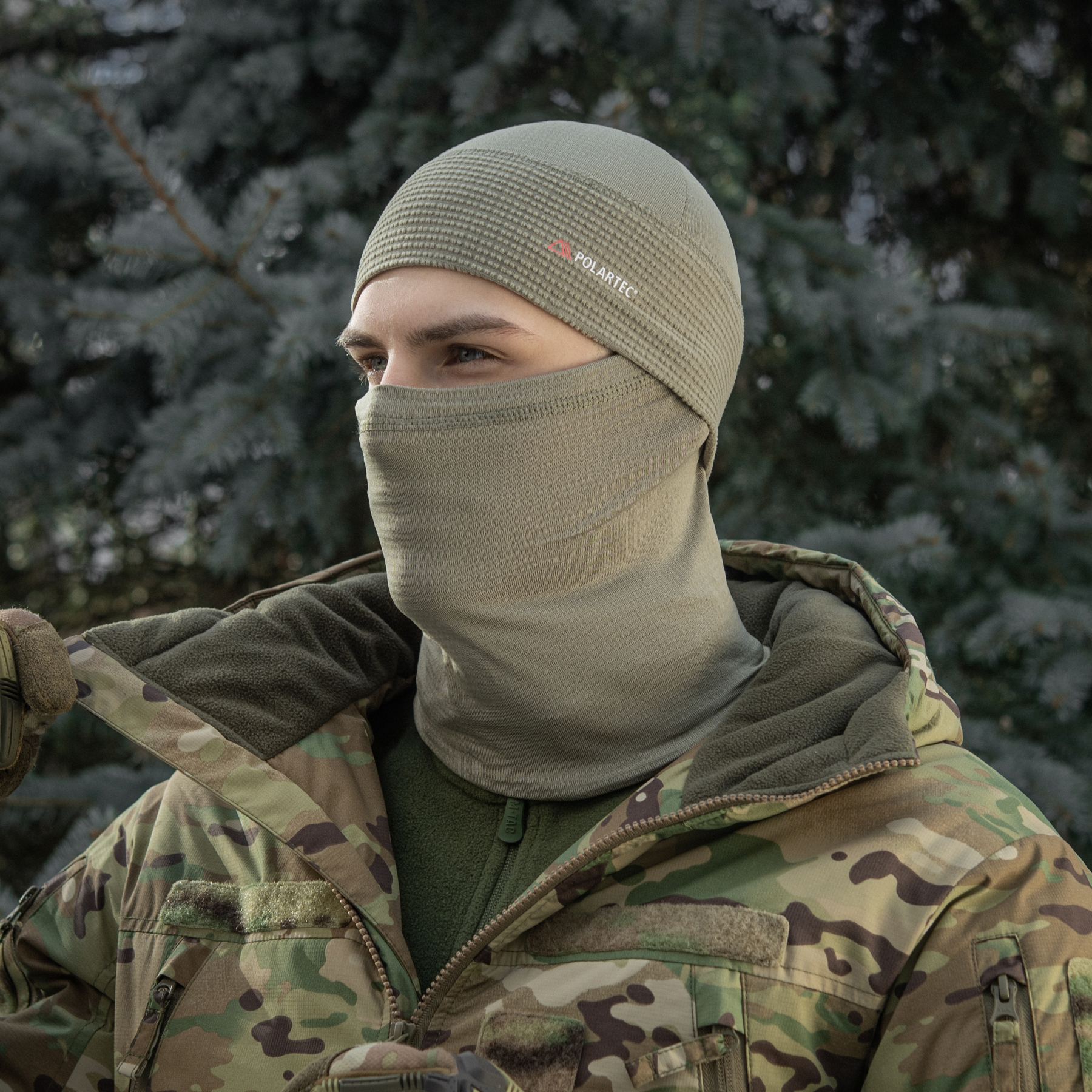M-Tac шарф-труба Polartec Power Grid Tan — 9