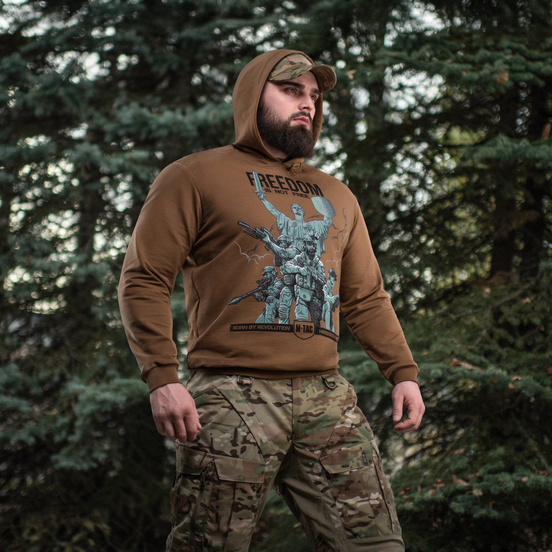 M-Tac кофта Hoodie Freedom Coyote Brown — 11