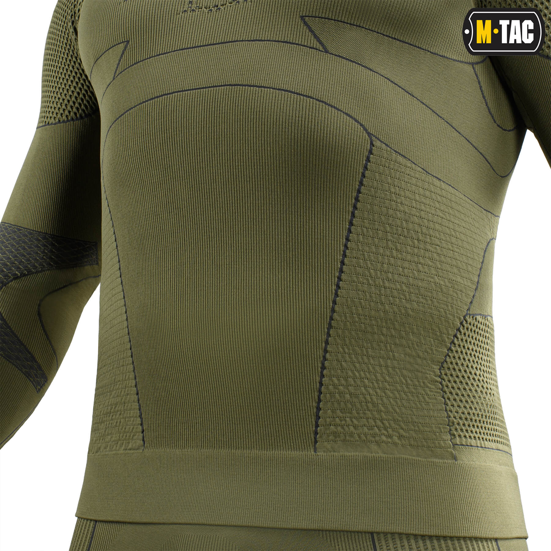 M-Tac терморубашка компрессионная Ranger Green/Dark Grey — 9