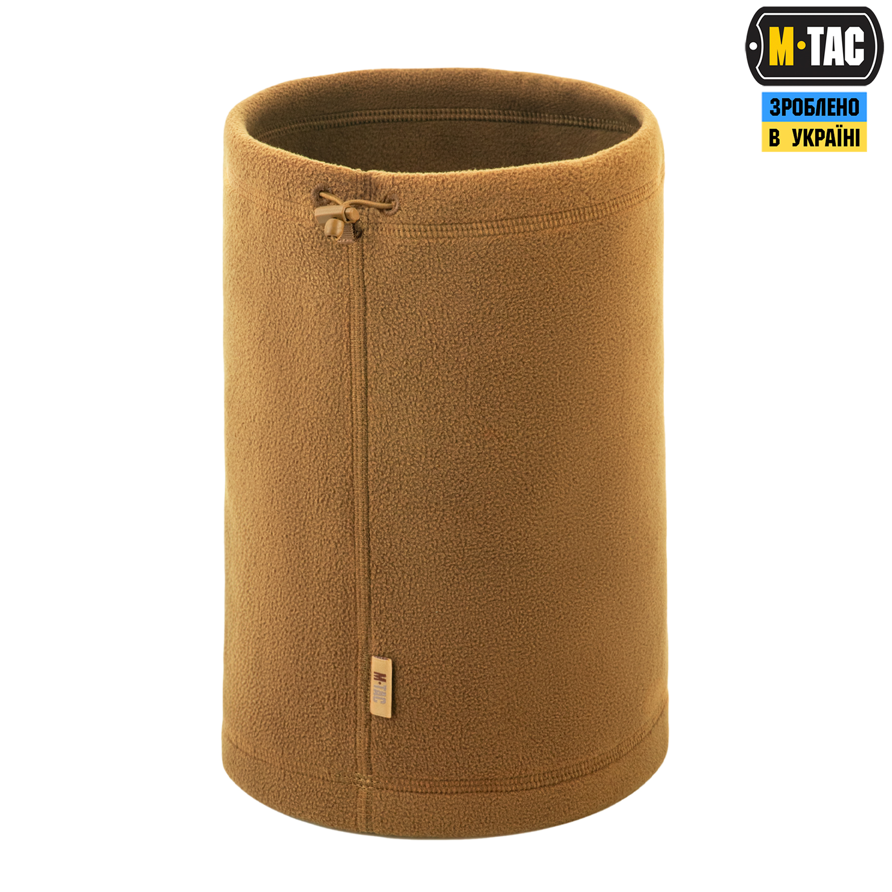 M-Tac шарф-труба Elite короткий с затяжкой флис (320г/м2) Coyote Brown — 4