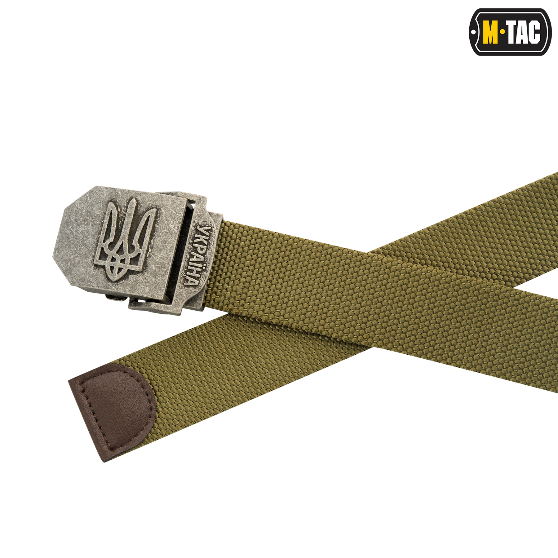 M-Tac ремень с Тризубом (тип 2) Olive — 4