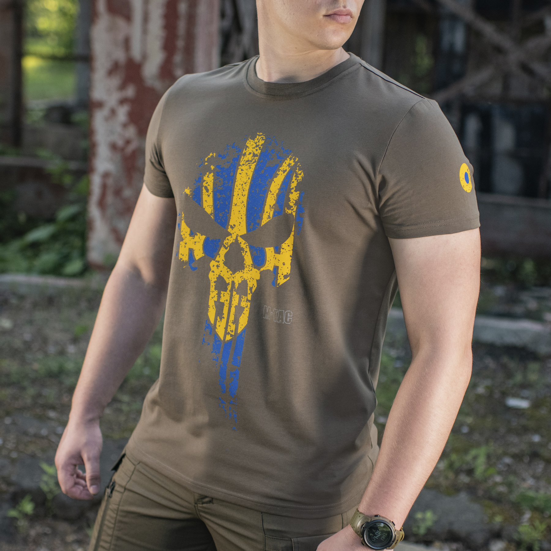 M-Tac футболка Месник Olive/Yellow/Blue — 12