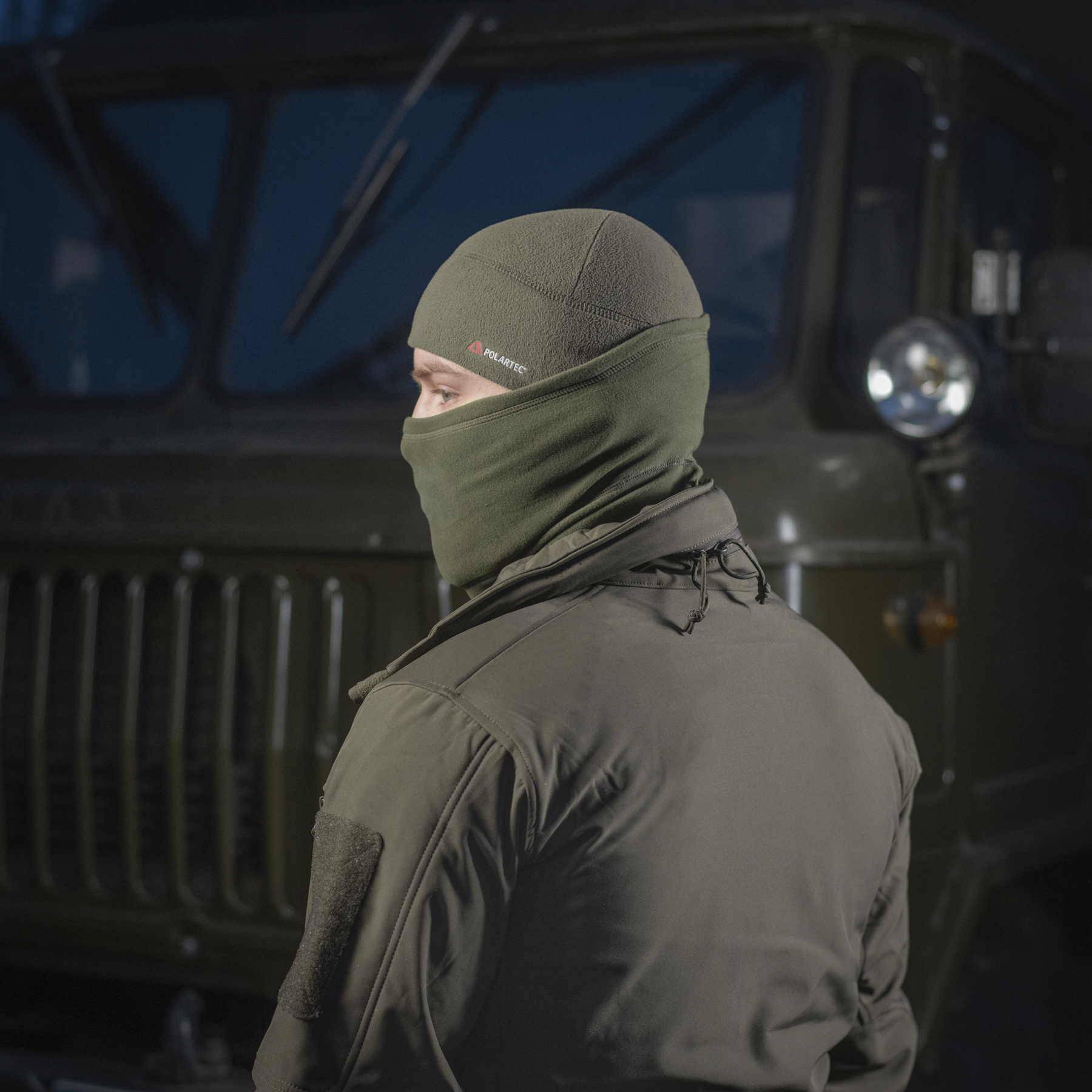 M-Tac шарф-труба анатомический Polartec Army Olive — 11